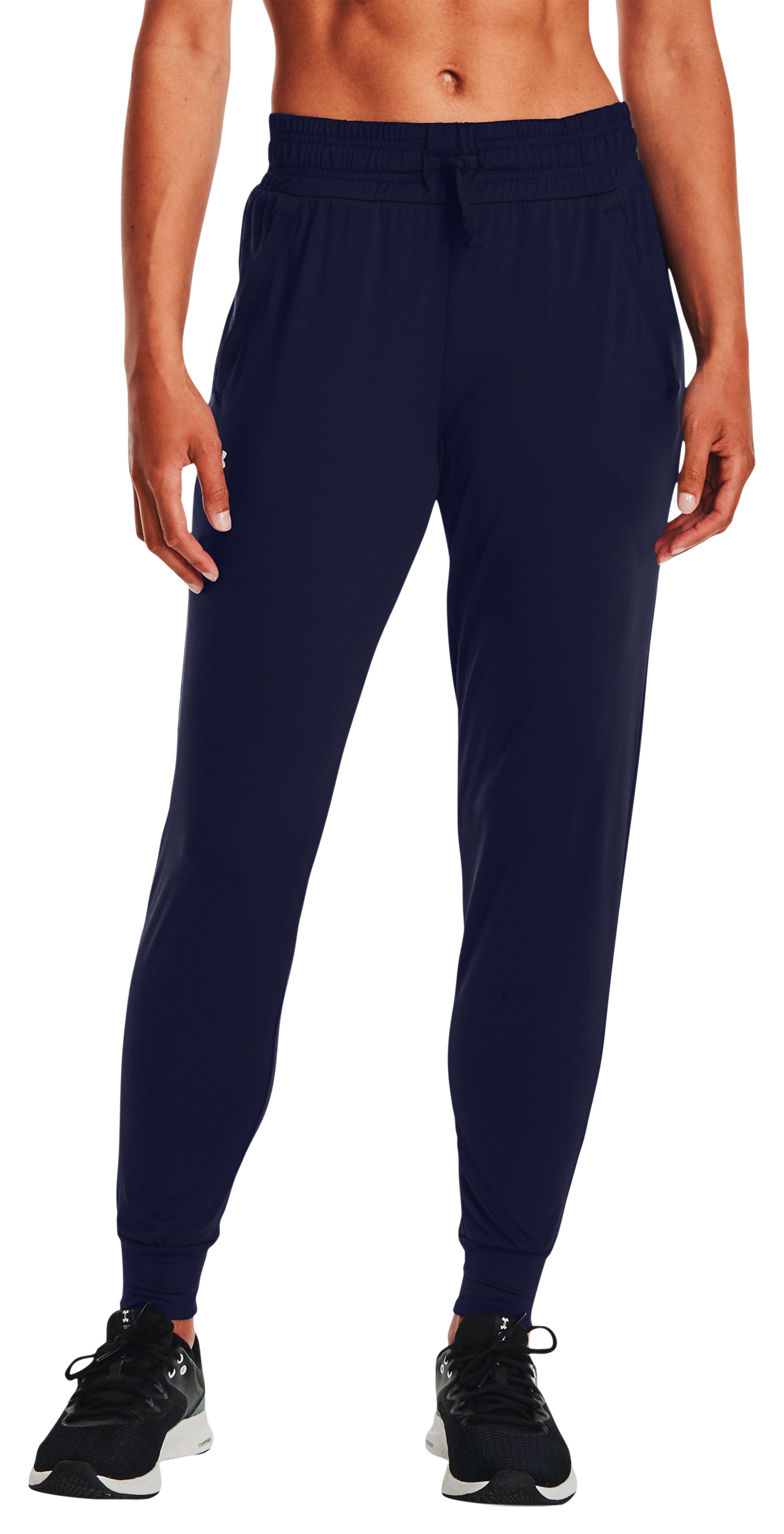 Image of Under Armour HeatGear Armour Pants for Ladies - Midnight Navy/White - XS - Tall