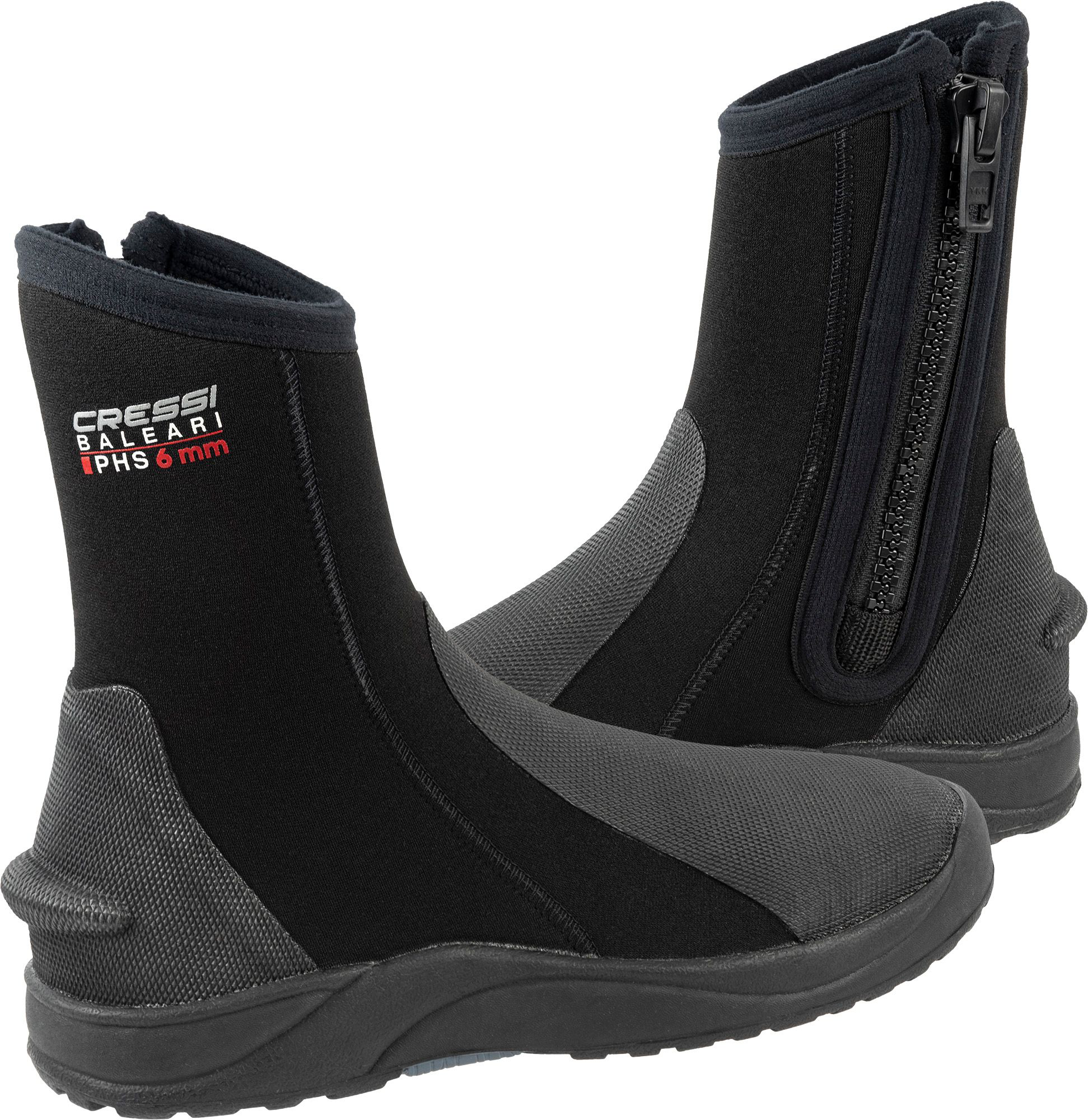 Image of Cressi Baleari PHS 6mm Neoprene Boots - Black/Black - Mens 13.5/Women 14.5