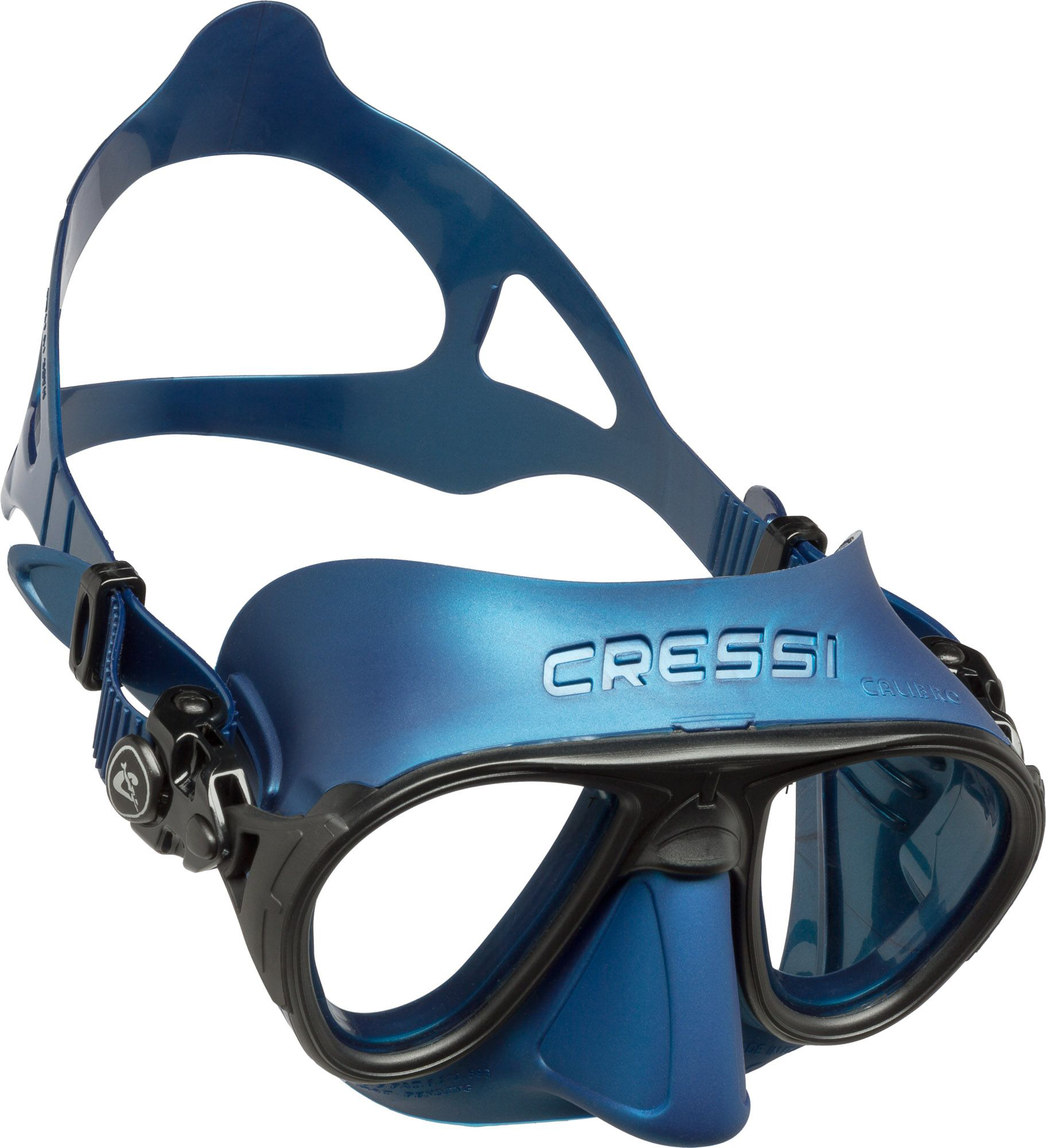 Image of Cressi Calibro Scuba Mask - Blue/Black