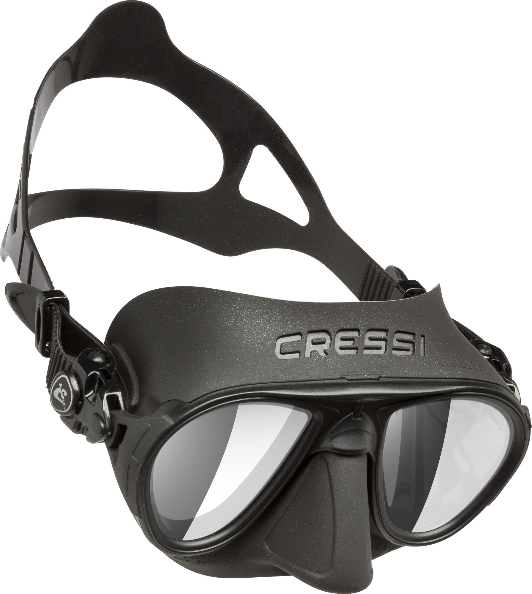 Image of Cressi Calibro Scuba Mask - Black/Black/HD Lens