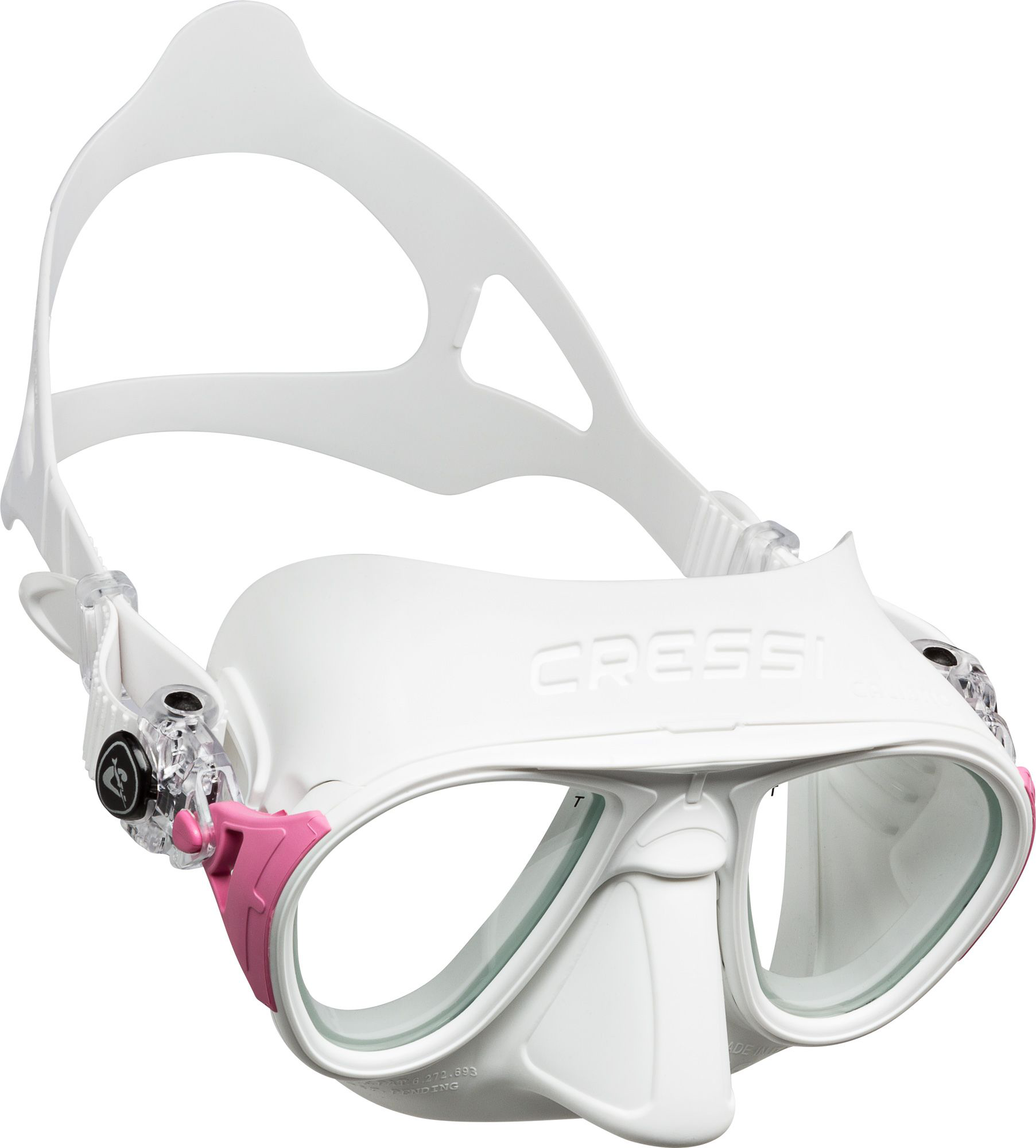 Image of Cressi Calibro Scuba Mask - White/Pink