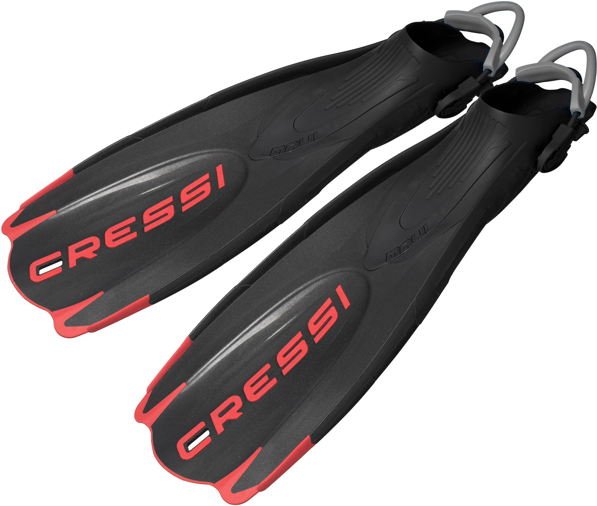 Image of Cressi Maui Adjustable Fins - Black/Red - L/XL