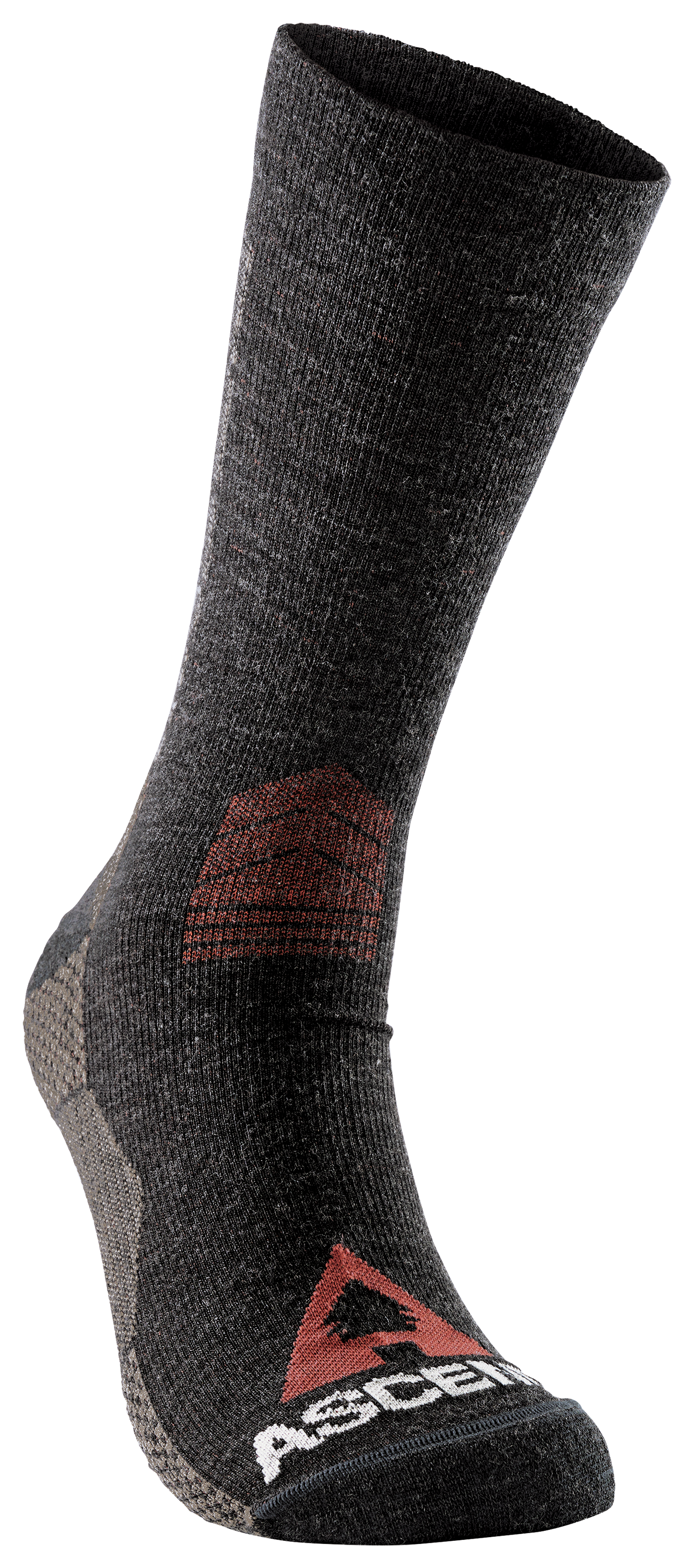 Image of Ascend Hiker Crew 2.0 Socks 1-Pair Pack - Charcoal - S