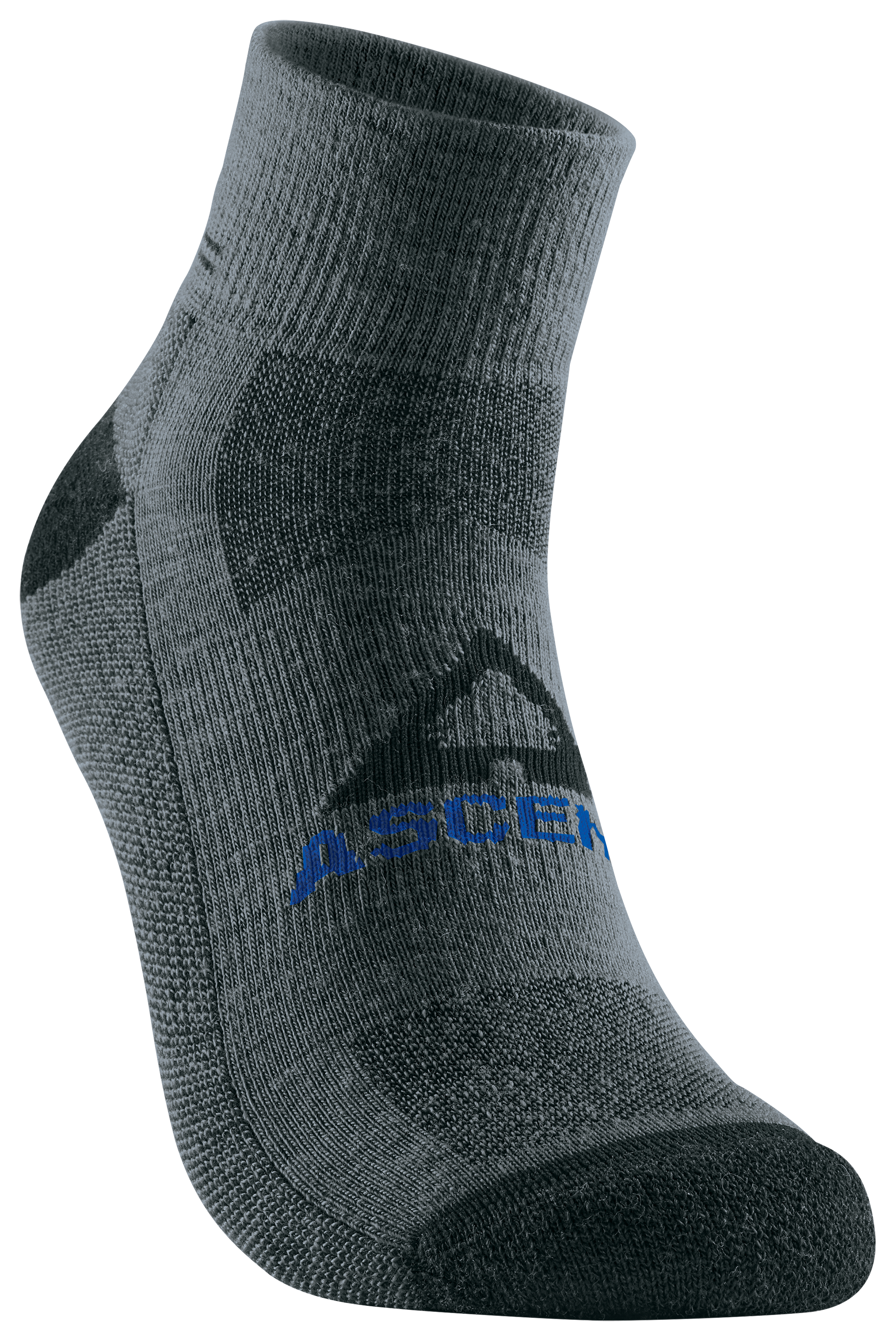 Image of Ascend Hiker Quarter-Length Socks for Men - Platinum - M