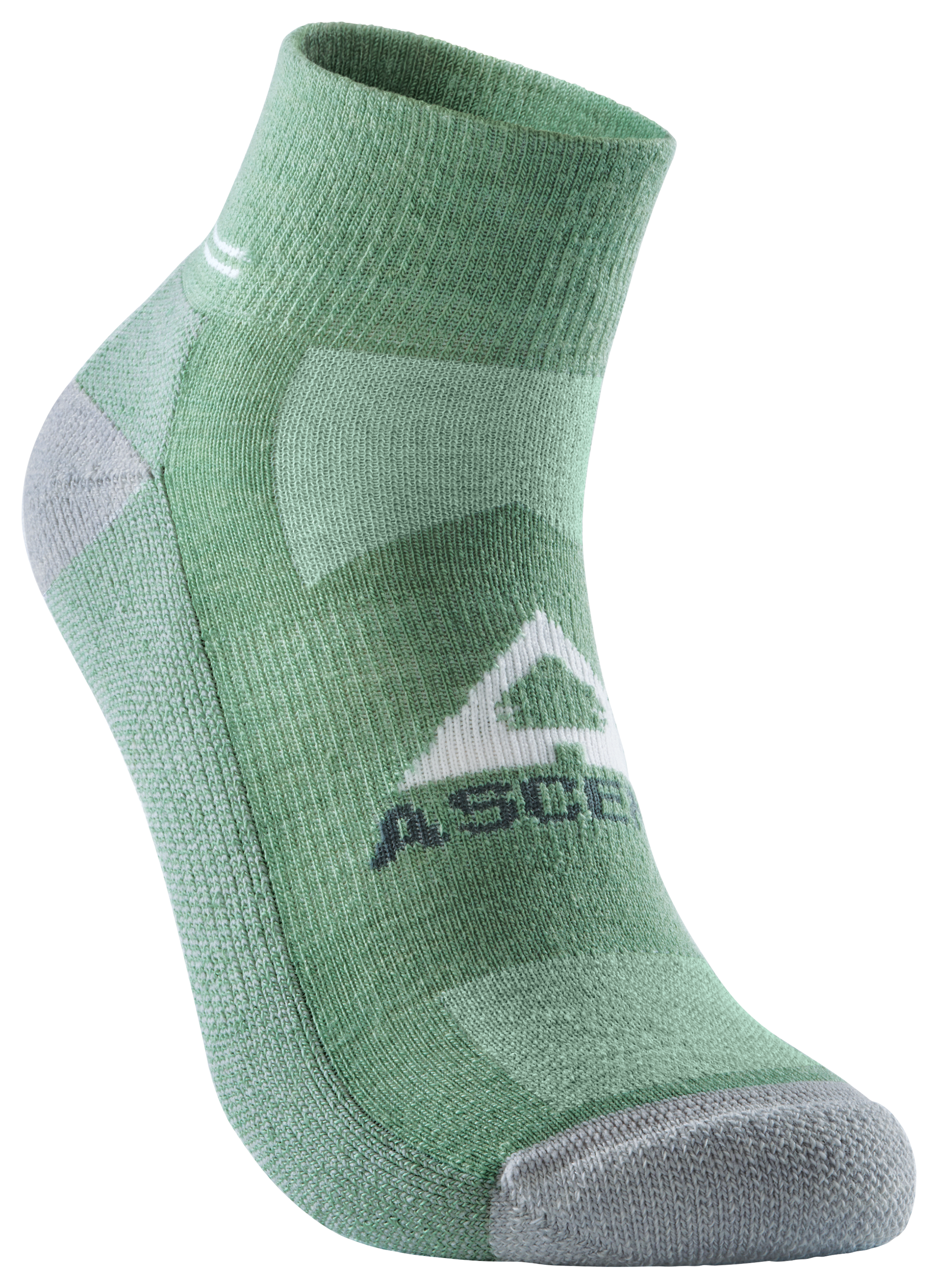 Image of Ascend Hiker Quarter-Length Socks 1-Pair Pack for Ladies - Loden Frost - S