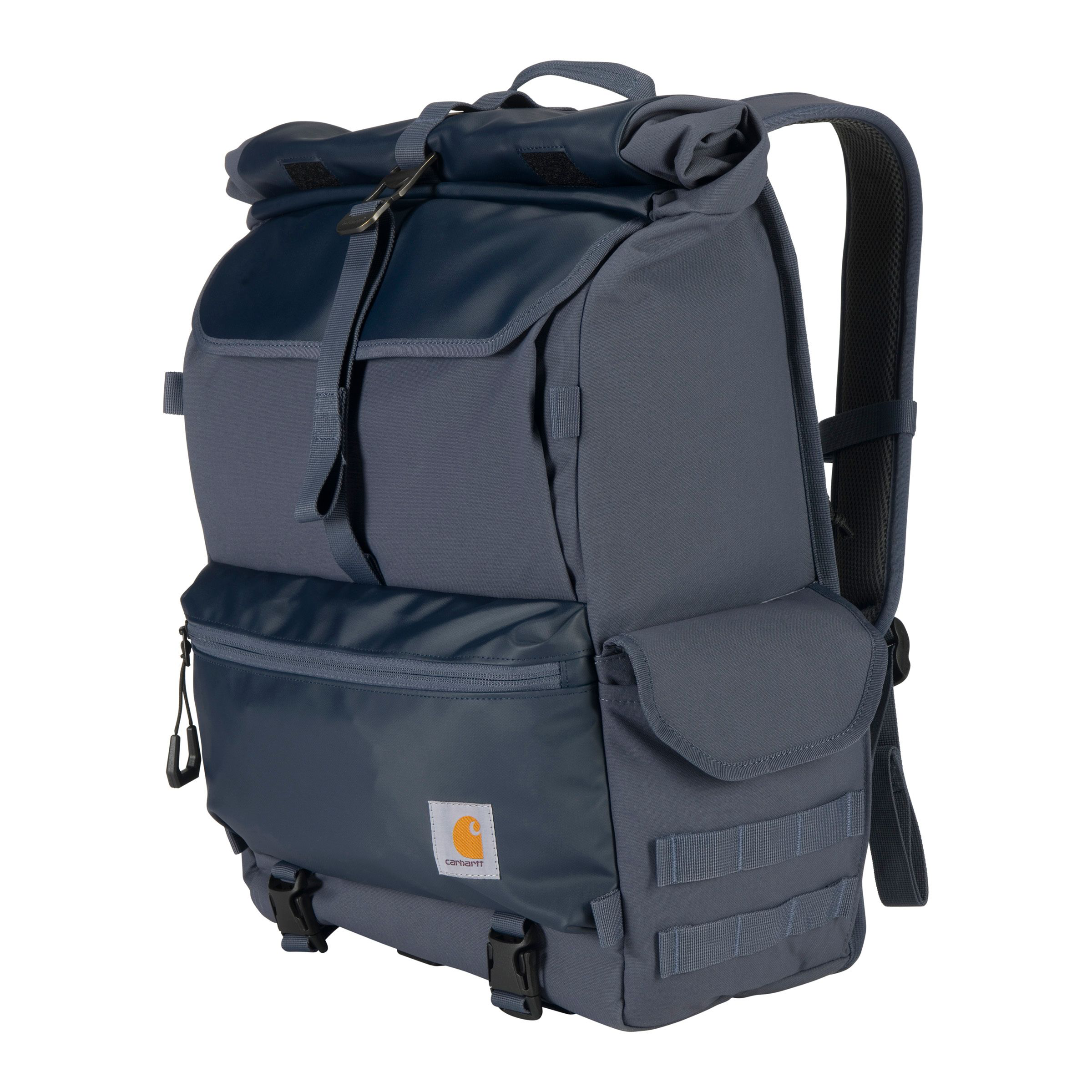 Image of Carhartt Rain Defender 40L Nylon Roll-Top Backpack - Bluestone