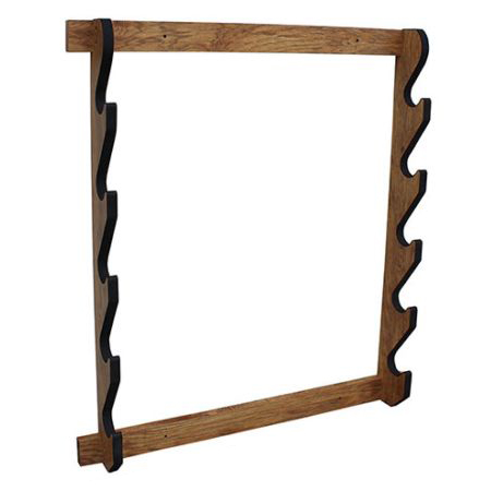 Rush Creek Creations American Cherry Laminate 5-Gun Wall Rack - Rush Creek Creations