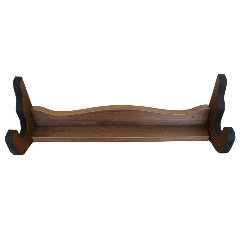 Rush Creek Creations Laminate Single Rifle/Shotgun Display Rack - Dark Walnut