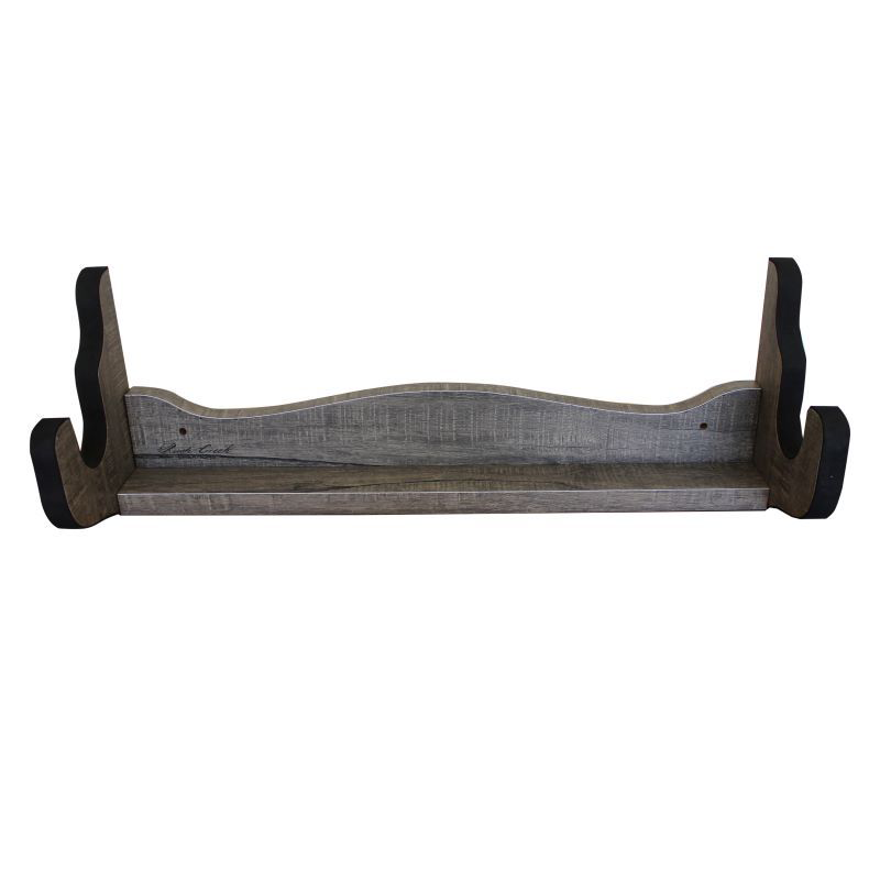 Rush Creek Creations Laminate Single Rifle/Shotgun Display Rack - Barn Wood - Rush Creek Creations