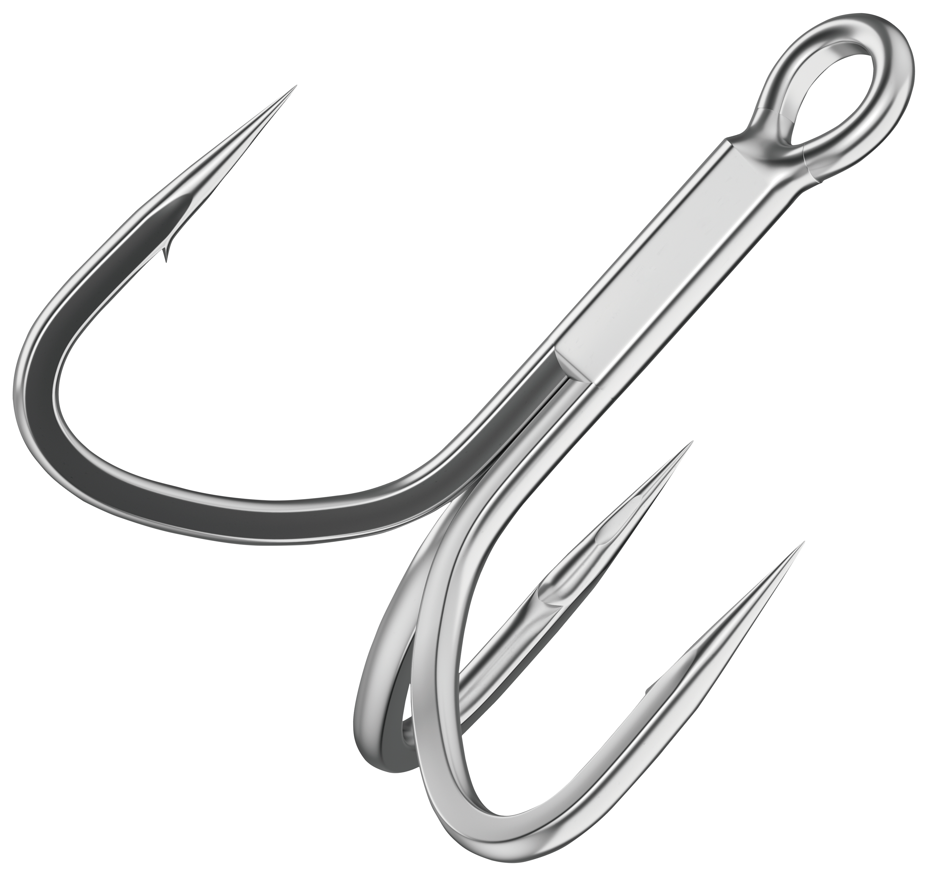  BKK VIPER-41 Treble Hook, 1/0, 6-Pack, 4X, Saltwater  Corrosion Resistant Bright Tin Coating, Hand Ground Point