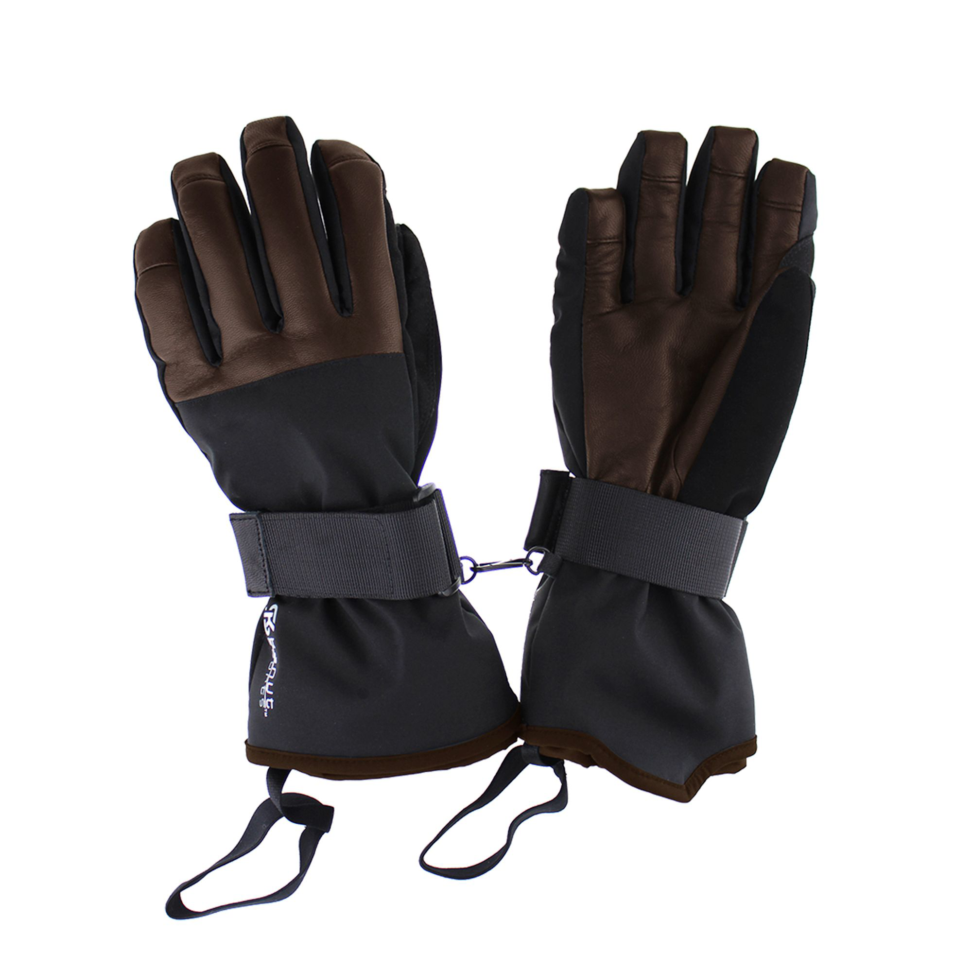 Image of Kanut Sports Loa Performance Ski Gloves for Men - Brown - M