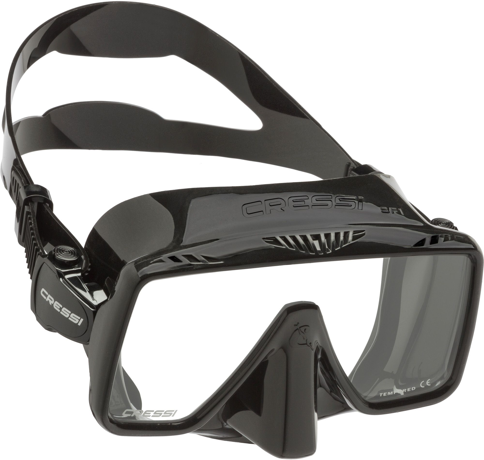 Image of Cressi SF1 Frameless Scuba Diving Mask - Black