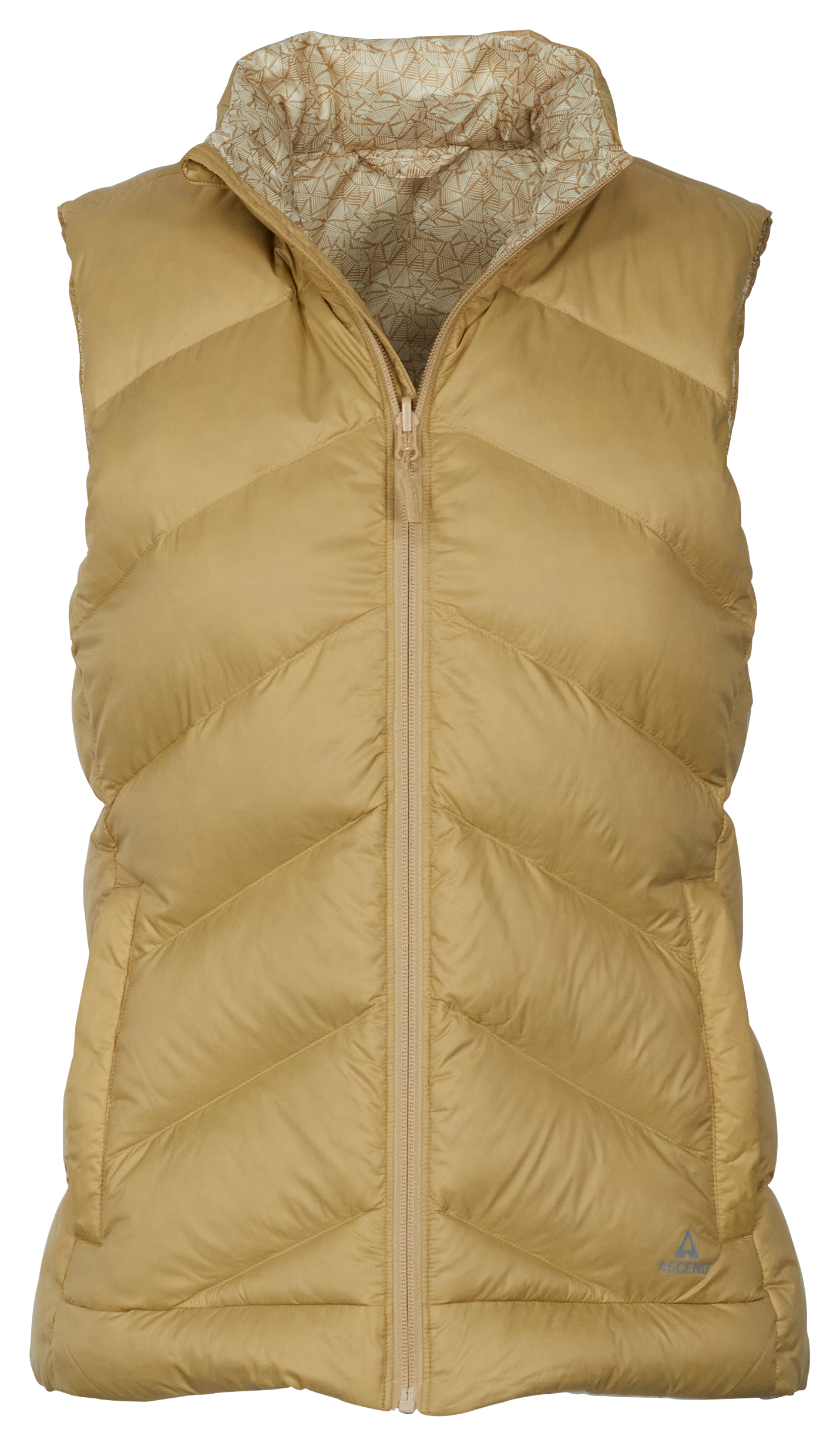 Image of Ascend Excel Down Reversible Vest for Ladies - Prairie Sand - XS