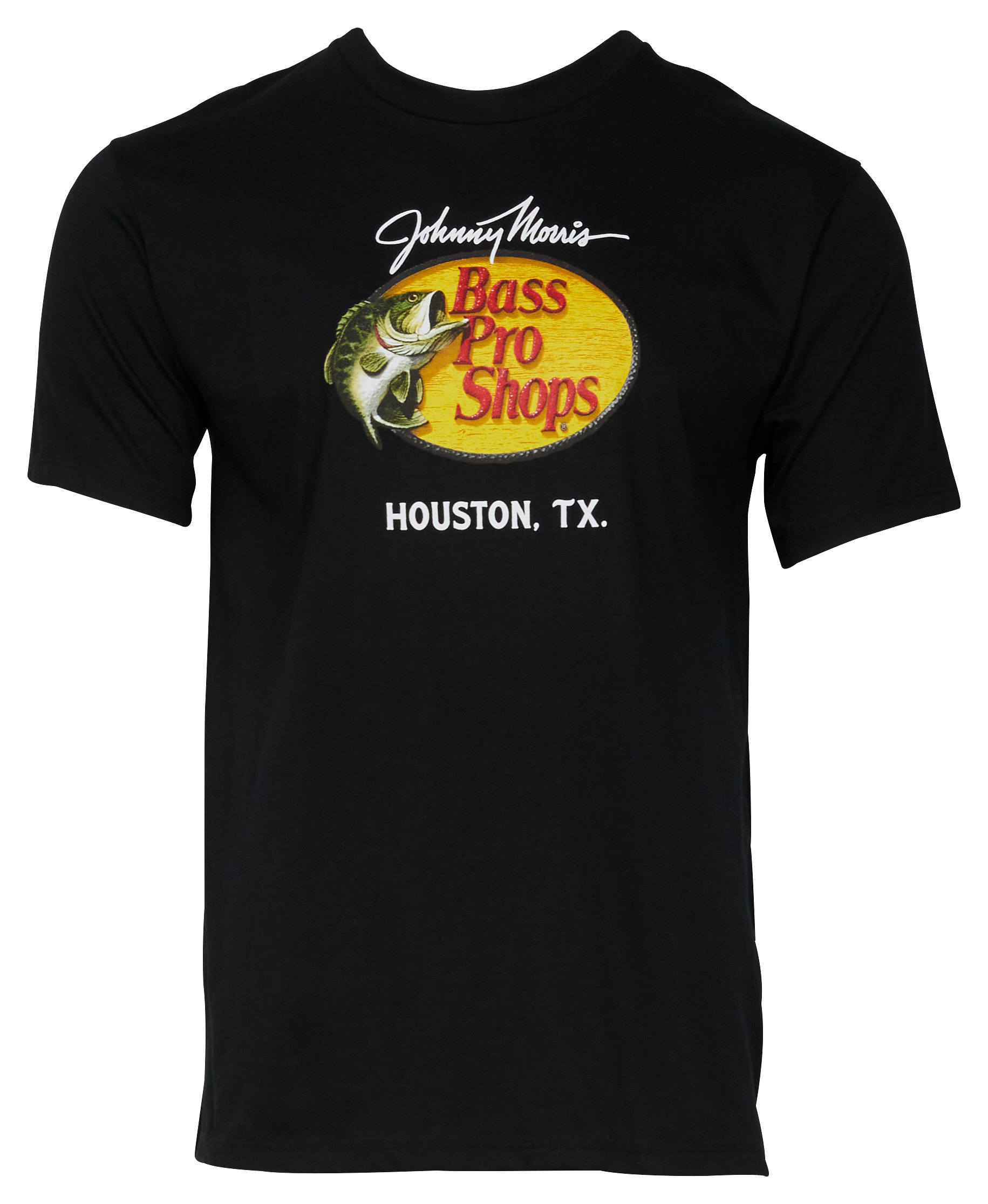 Bass Pro Shops Houston Woodcut Short-Sleeve T-Shirt for Men - Black - M