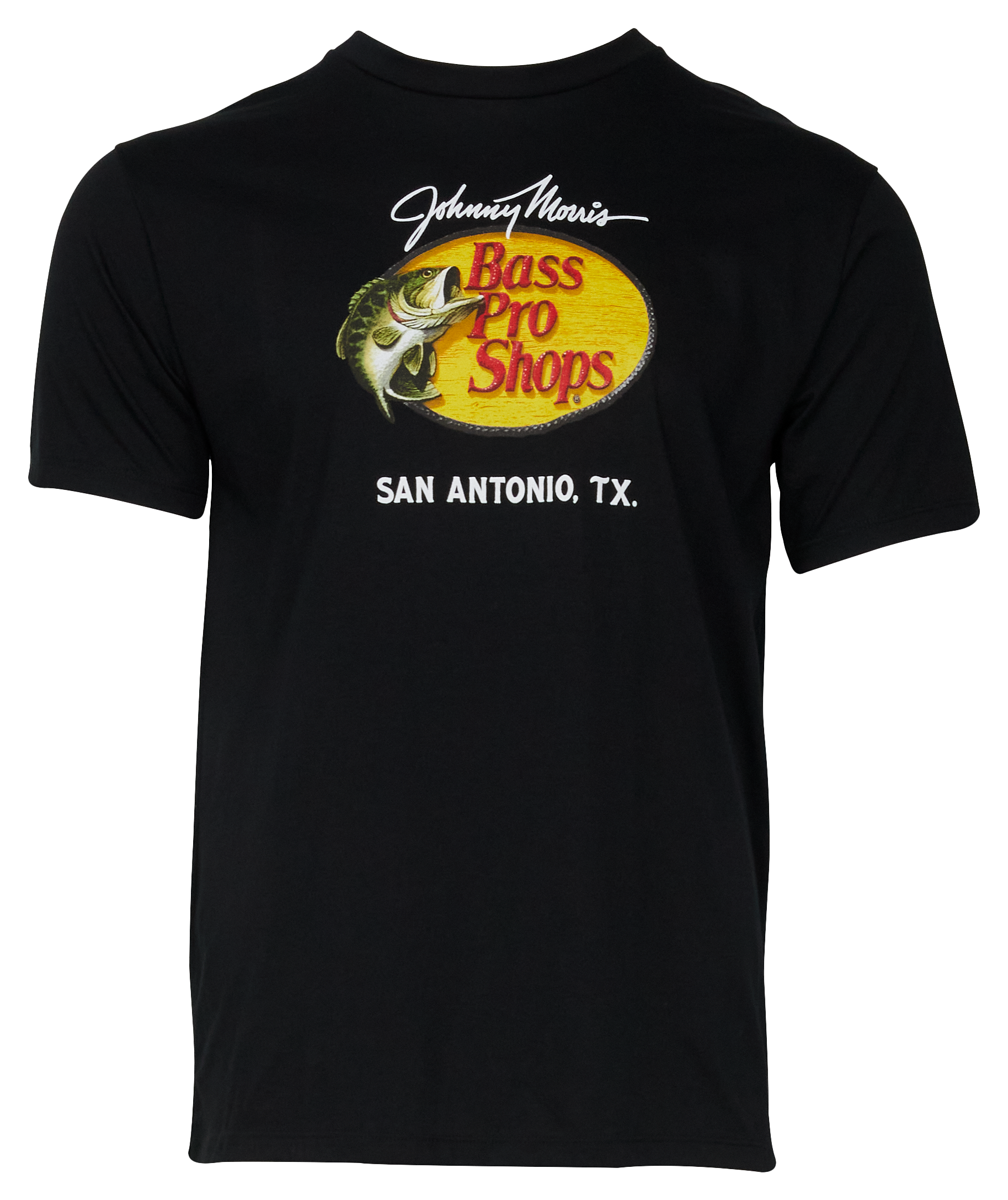 Image of Bass Pro Shops San Antonio Woodcut Short-Sleeve T-Shirt for Men - Black - XL