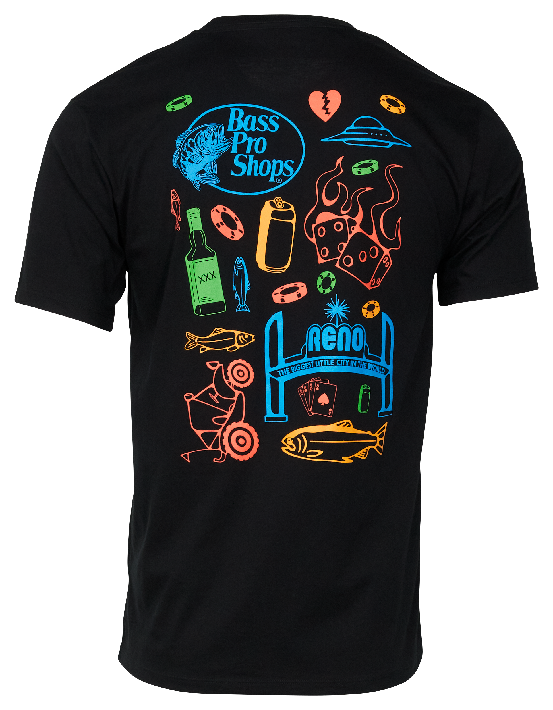 BASS PRO SHOPS Reno NV Collage Short-Sleeve T-Shirt for Men