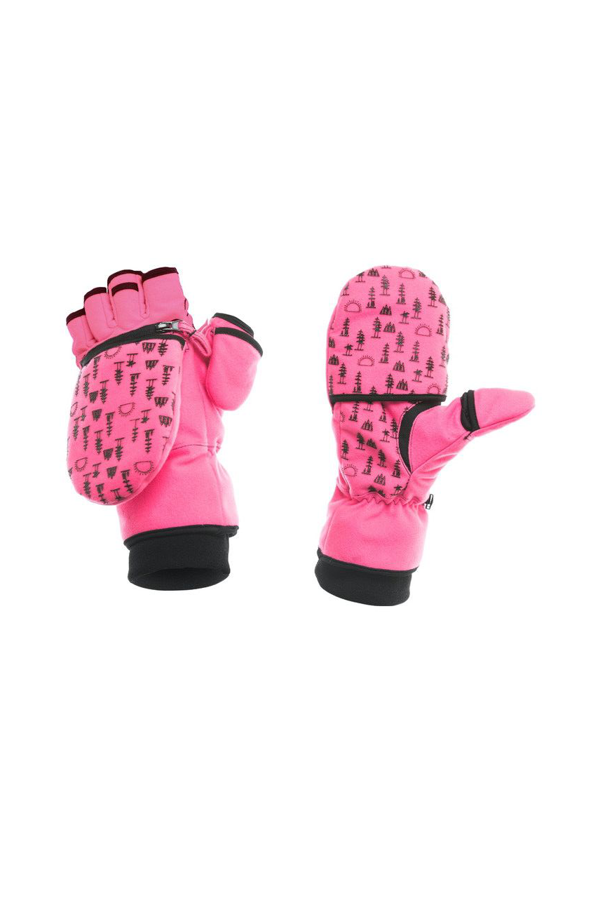 Image of DSG Outerwear Blaze Flip Top Mittens 3.0 for Ladies - Blaze Pink