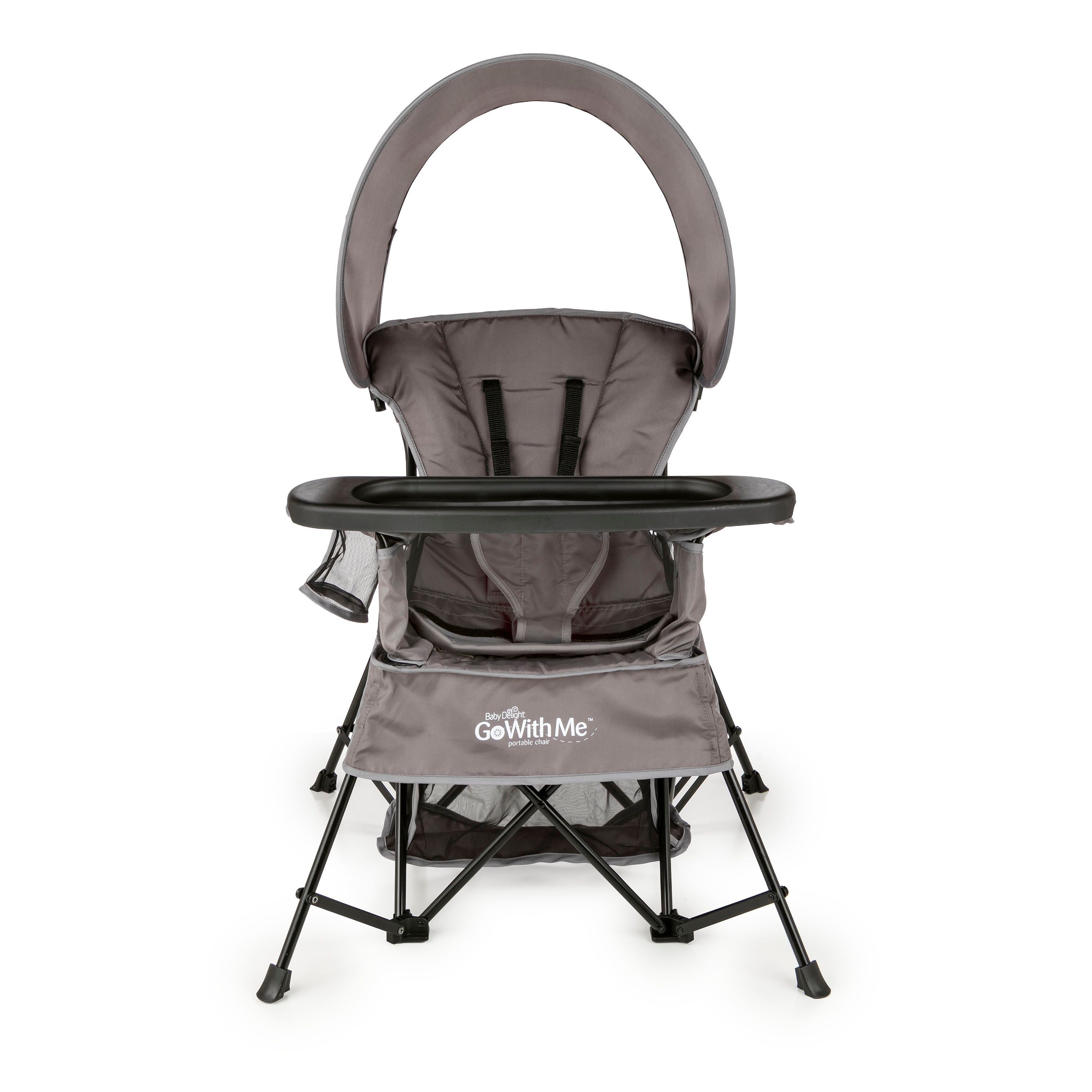 Baby Delight Go With Me Venture Deluxe Portable Chair for Kids - Grey