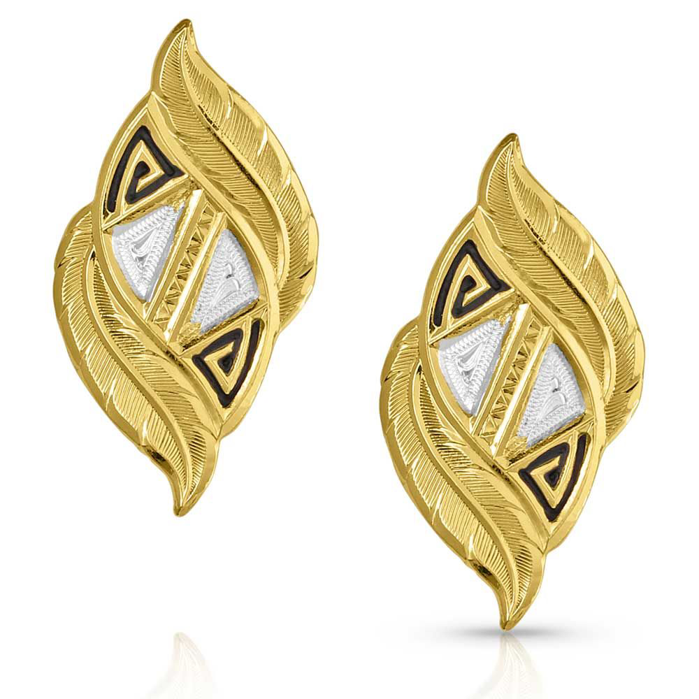 Image of Montana Silversmiths Boundless Montana Legacy Post Earrings