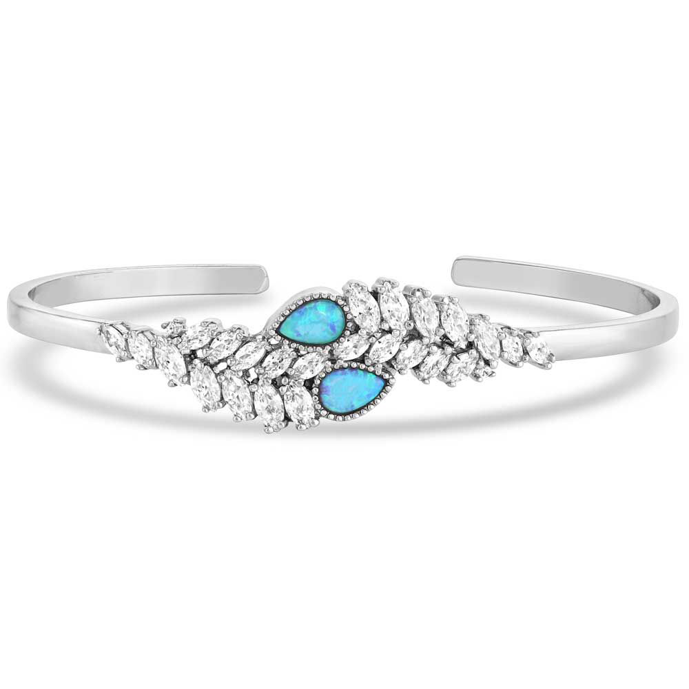 Image of Montana Silversmiths Mystic Falls Opal Crystal Cuff Bracelet