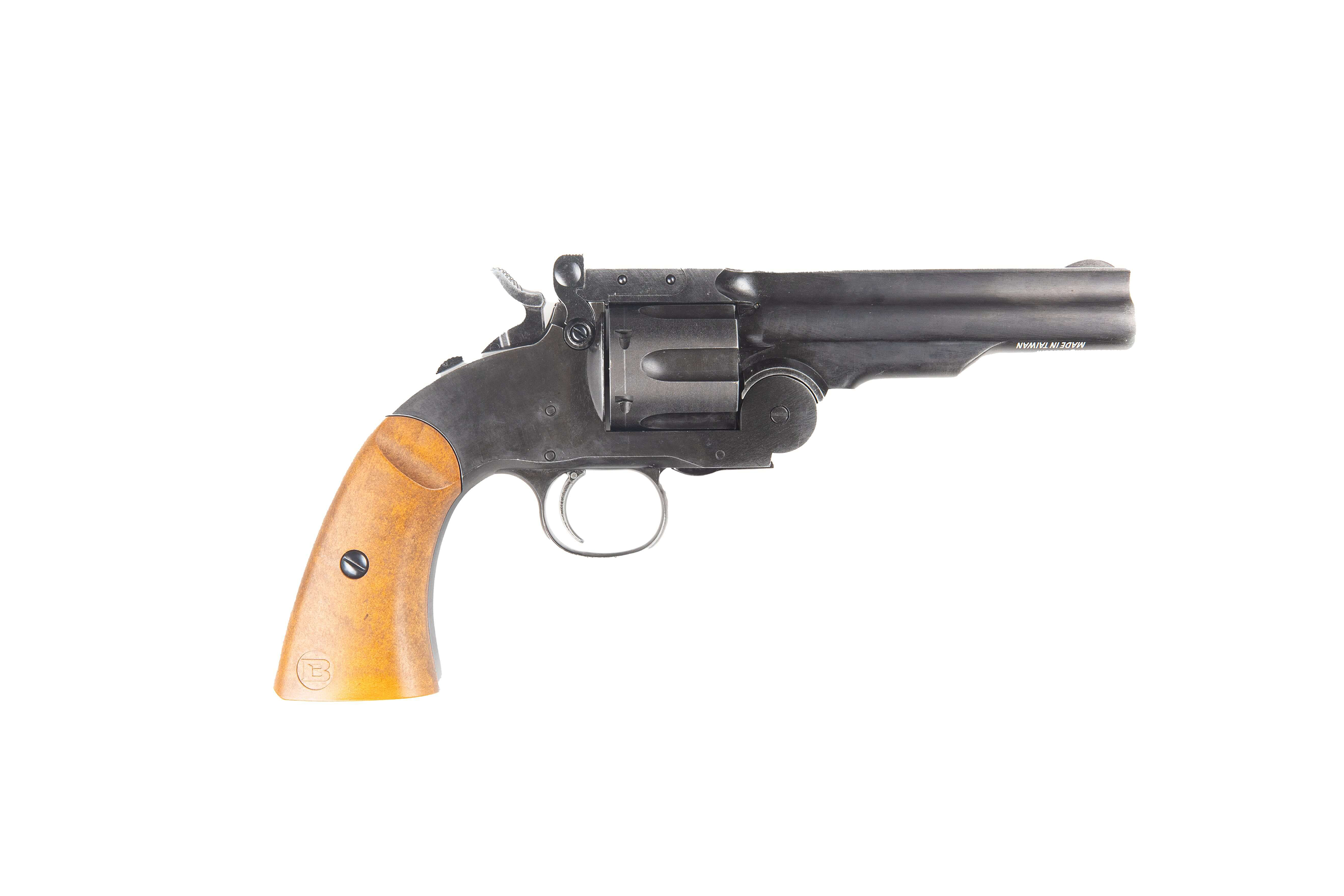 Barra Airguns Schofield BB Gun Revolver - Aged Black - 5" - Barra Airguns