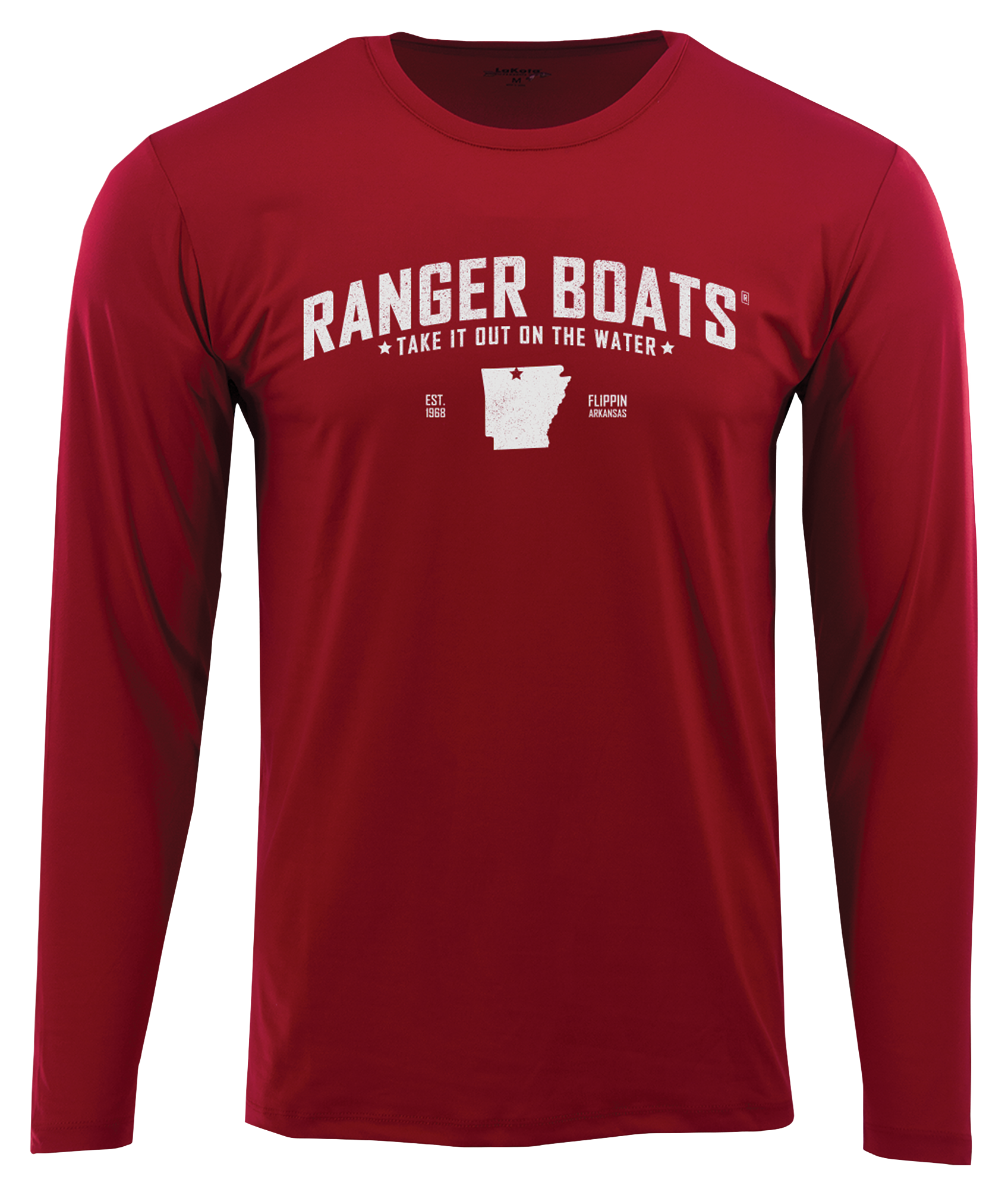 Image of Ranger Boats Flippin Performance Long-Sleeve T-Shirt for Men - Red Hot - 2XL