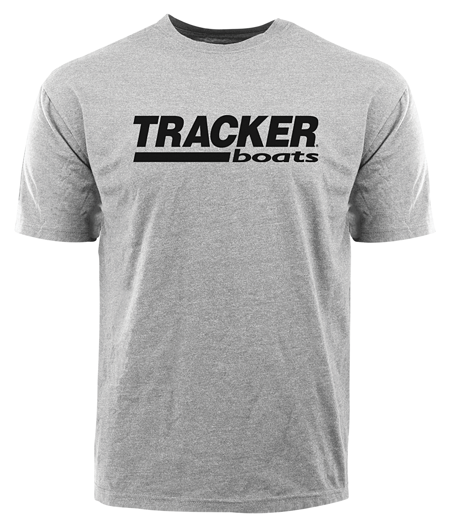 Image of Tracker Boats Black Logo Short-Sleeve T-Shirt for Men - Heather Gray - S