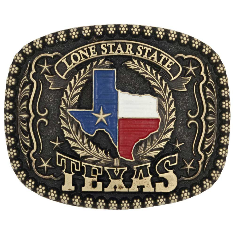 Image of Montana Silversmiths Lonestar Heritage Attitude Buckle