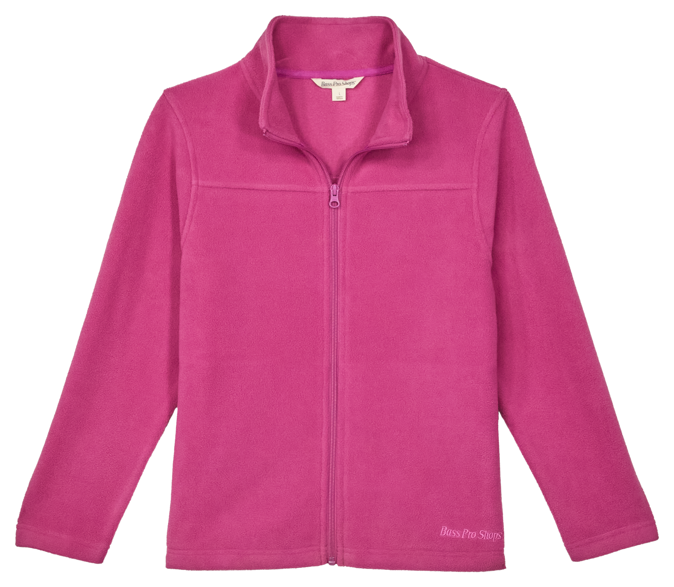 Image of Bass Pro Shops Full-Zip Fleece Jacket for Kids - Meadow Mauve - XS