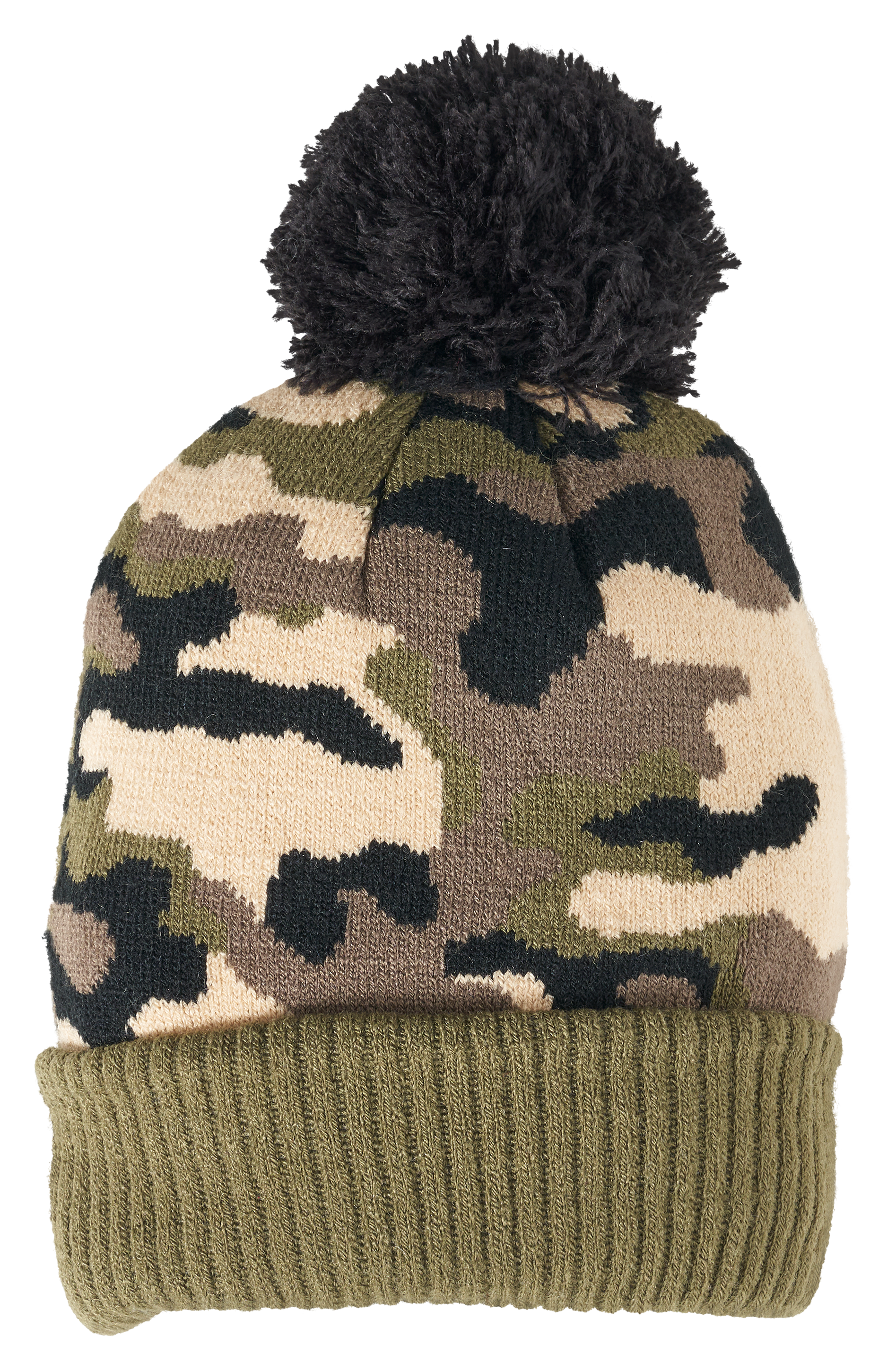 GRAND SIERRA Camo Cuff Pom Beanie for Toddlers