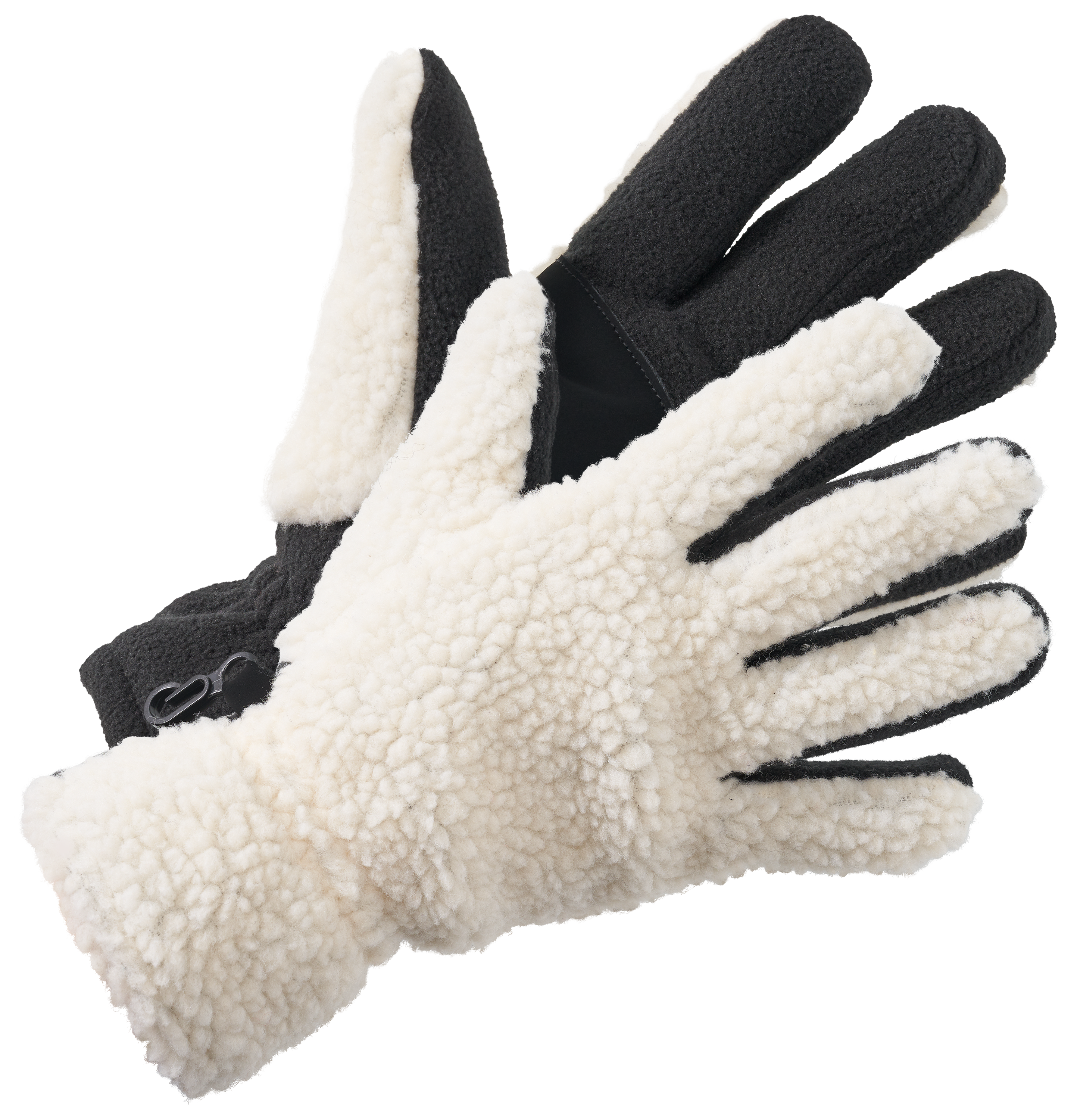 Image of Natural Reflections Sherpa Fleece Gloves for Ladies - Cream - S/M