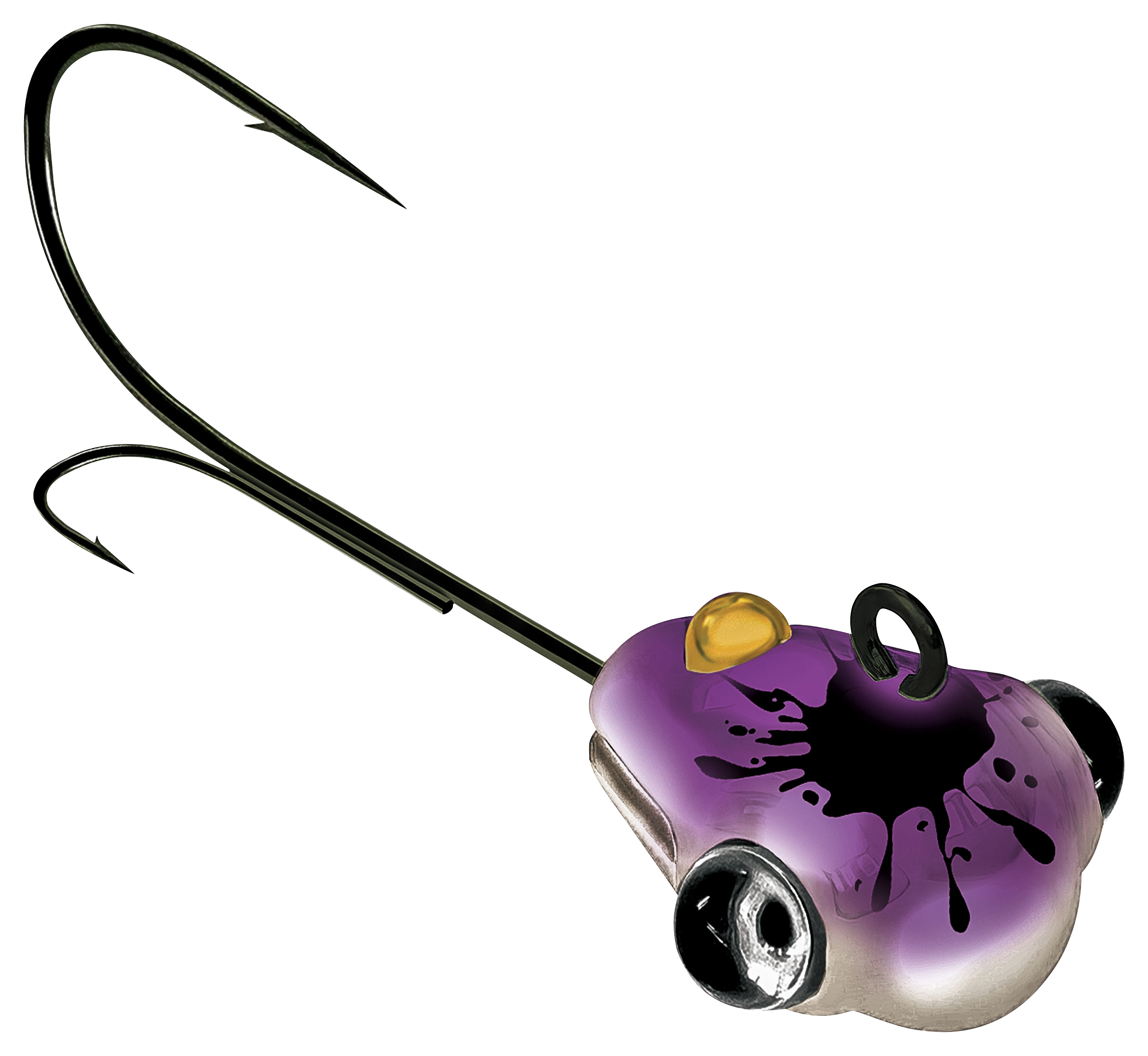 Image of "Acme Jack Knife Google Eye Dead Stick Jig - Purple Glow Splash - 1-3/4"", 1/4 oz."