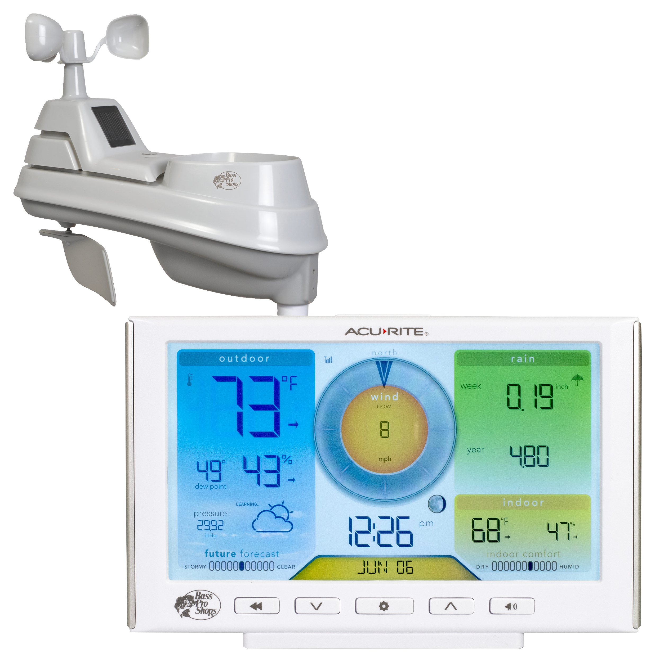 AcuRite Iris (5-in-1) Wireless Indoor/Outdoor Weather Station with Remote  Monitoring (01536M)