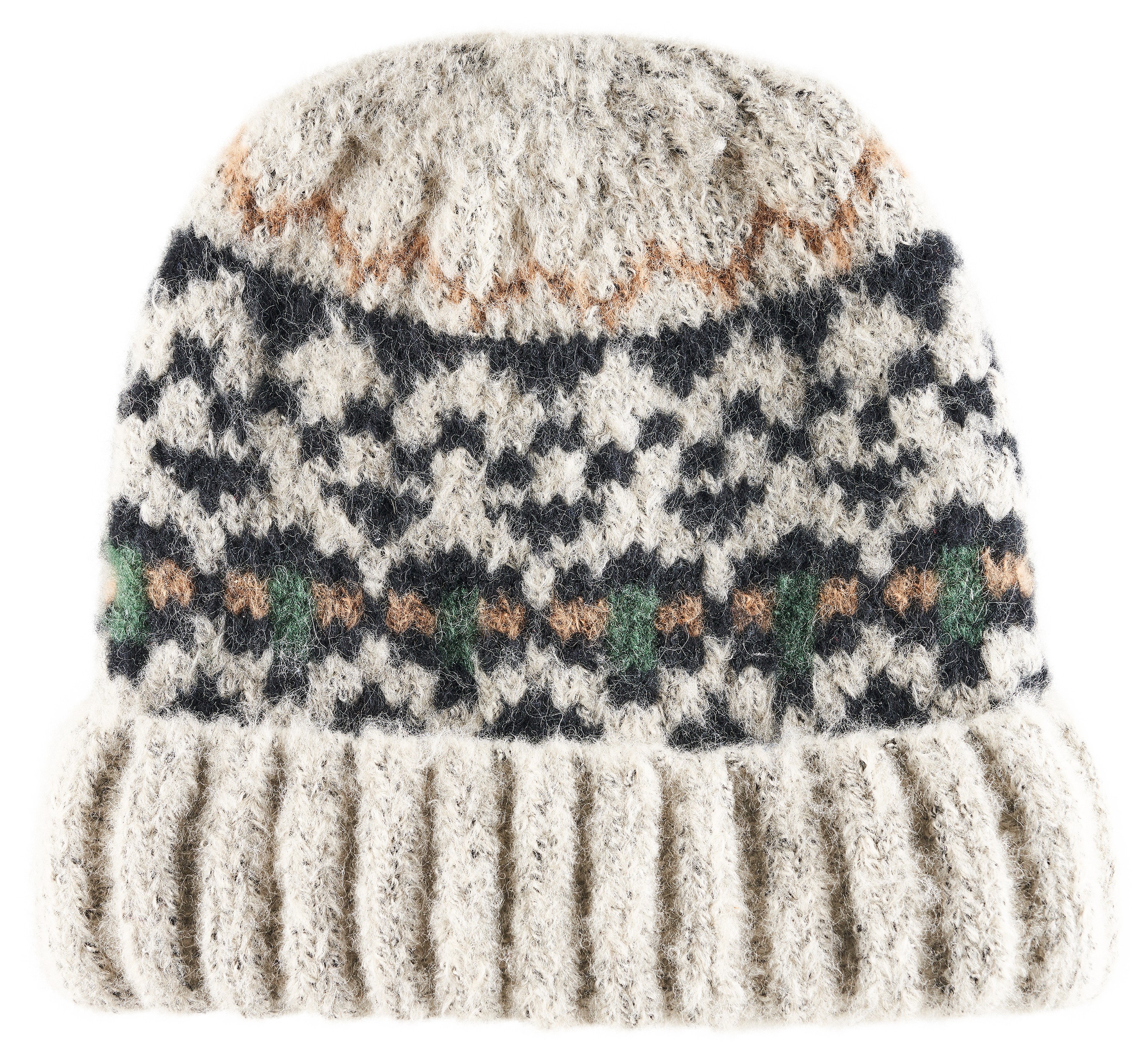 NATURAL REFLECTIONS Fairisle Cuff Beanie for Ladies