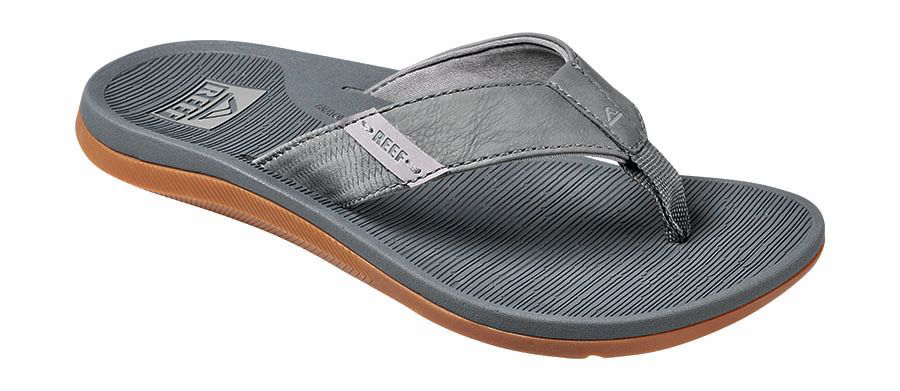 Image of Reef Santa Ana Sandals for Men - Grey - 12M