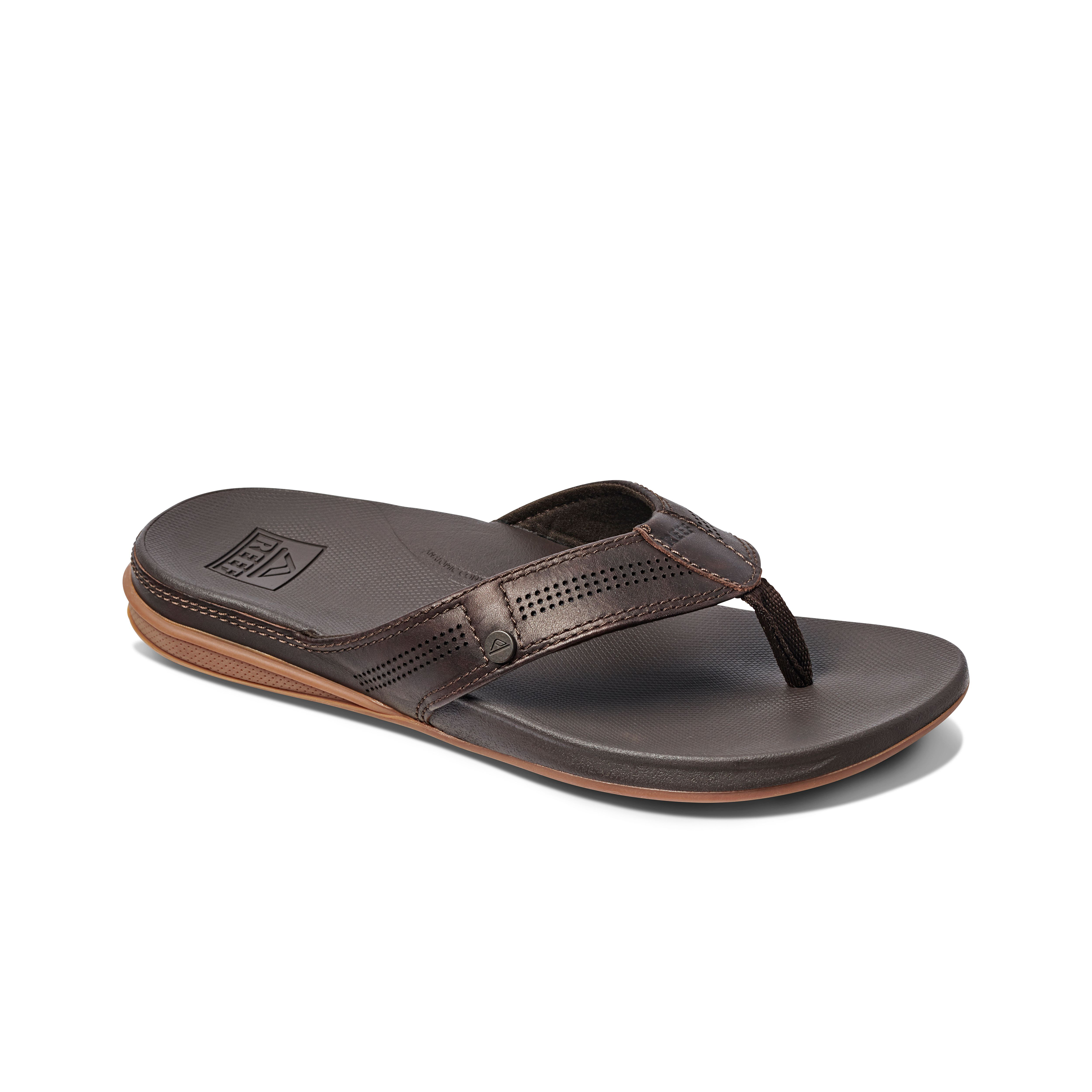 Image of Reef Cushion Lux Sandals for Men - Brown - 8M