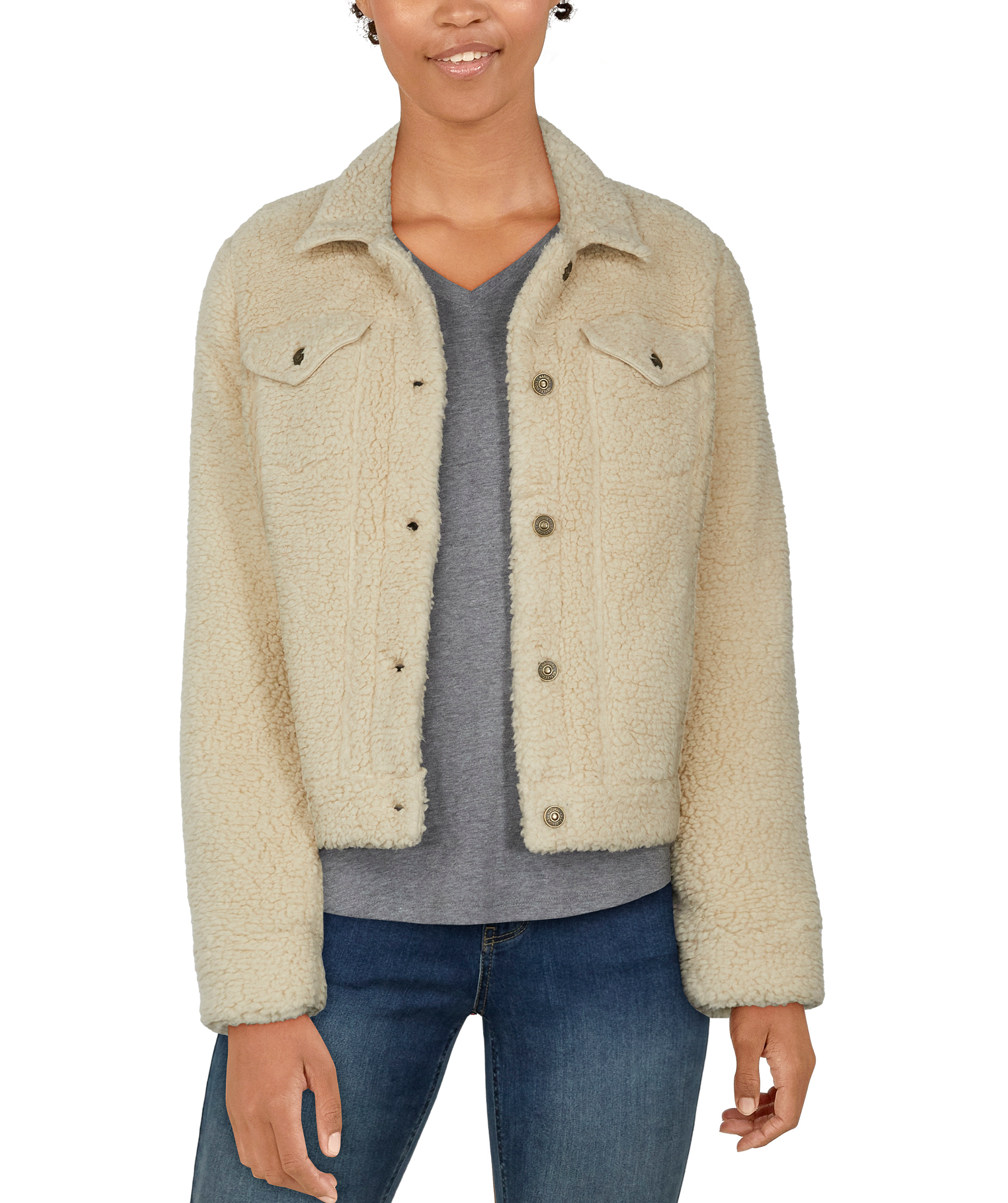 NATURAL REFLECTIONS Sherpa Jean Jacket