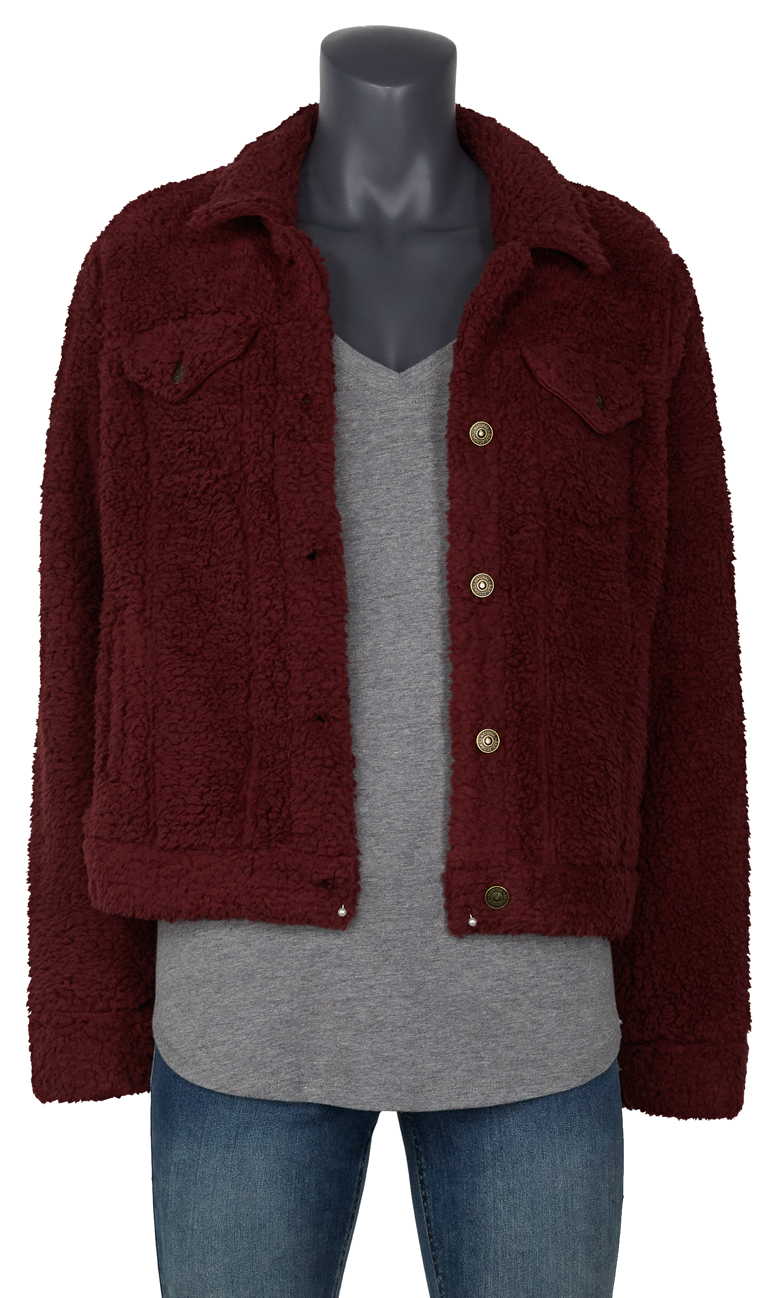 NATURAL REFLECTIONS Sherpa Jean Jacket