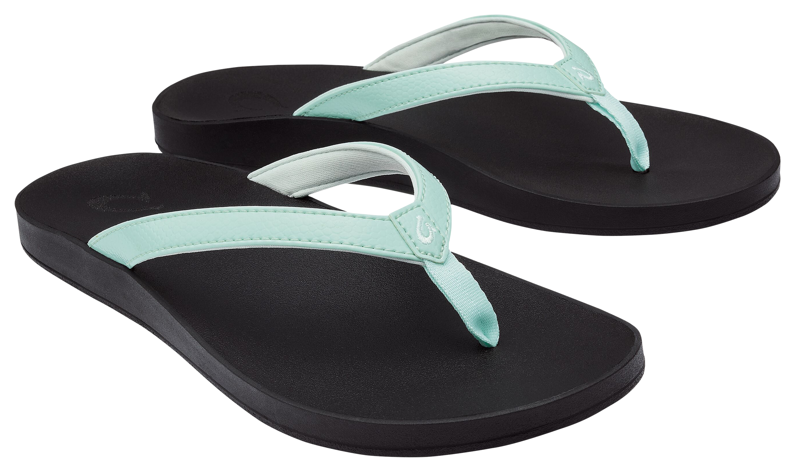 Image of OluKai Puawe Beach Sandals for Ladies - Sea Glass/Black - 11M