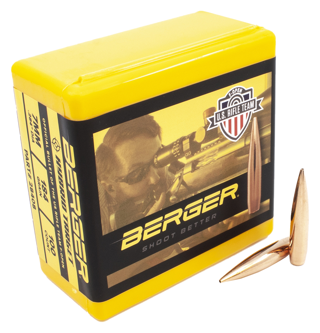 Berger Match Hybrid Target Bullets - 184 Grain - .243 - 100 Rounds