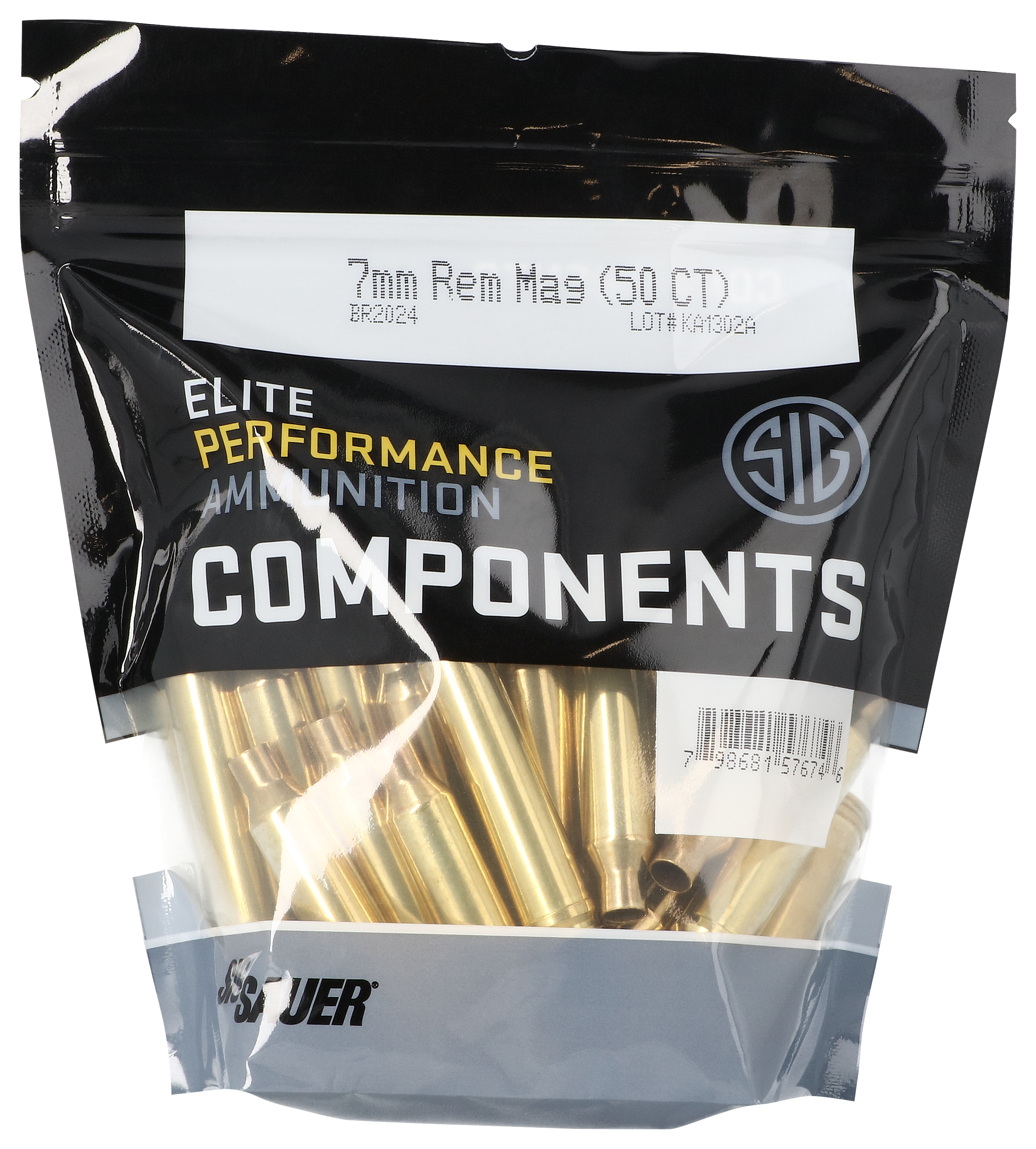 SIG SAUER Unprimed Rifle Brass - 7mm Rem Mag