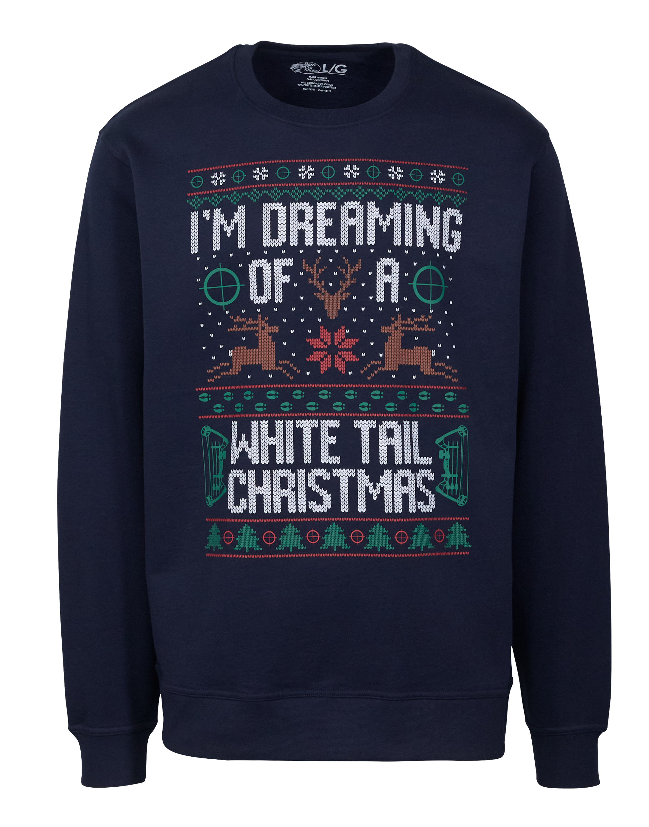 Bass Pro Shops Whitetail Christmas Sweatshirt for Adults