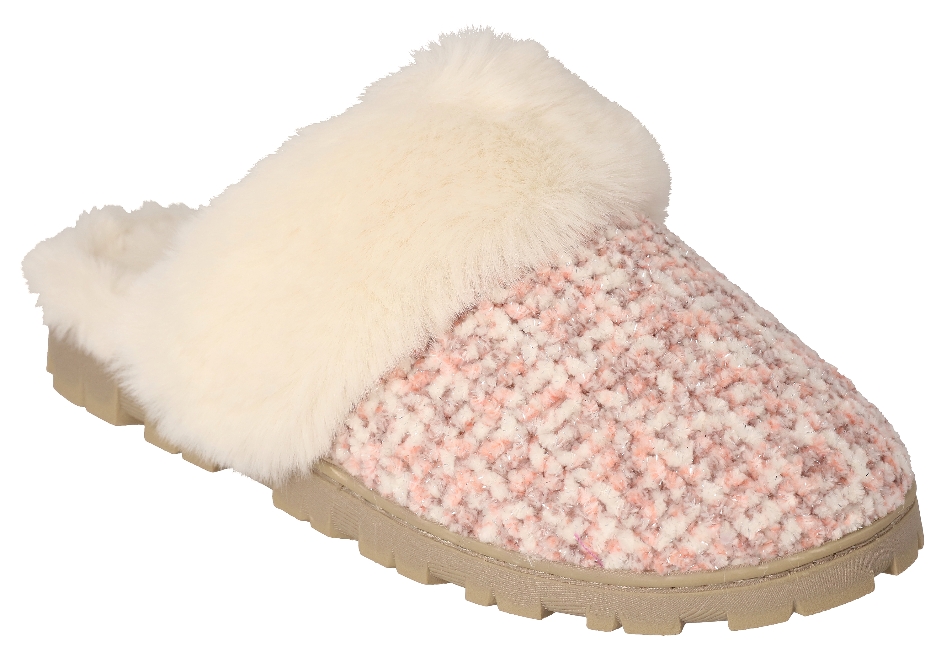 Image of Natural Reflections Laney Scuff Slippers - Pink