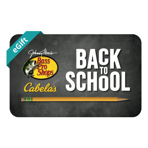 Bass Pro Shops and Cabela's Back To School eGift Card Image