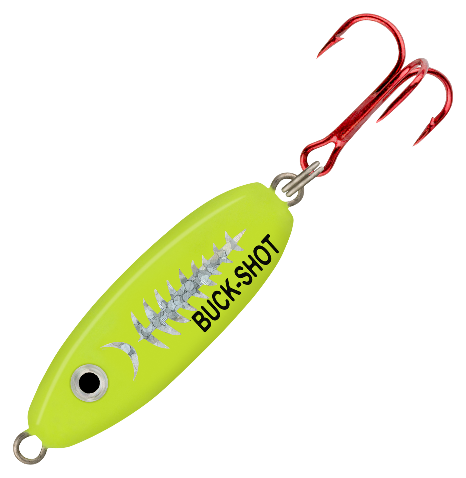 Image of Northland Fishing Tackle Buck-Shot Coffin Spoon - 1/16 oz. - Super-Glo Exo Chartreuse