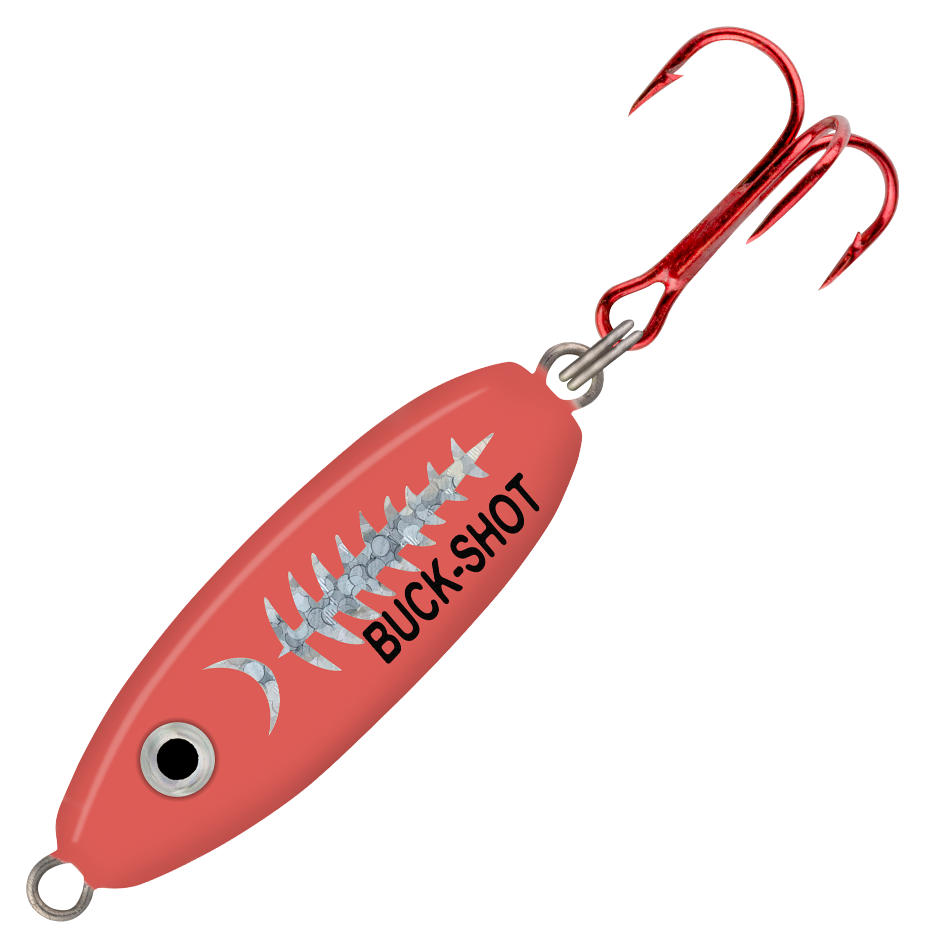 Image of Northland Fishing Tackle Buck-Shot Coffin Spoon - 1/16 oz. - Super-Glo Exo Red