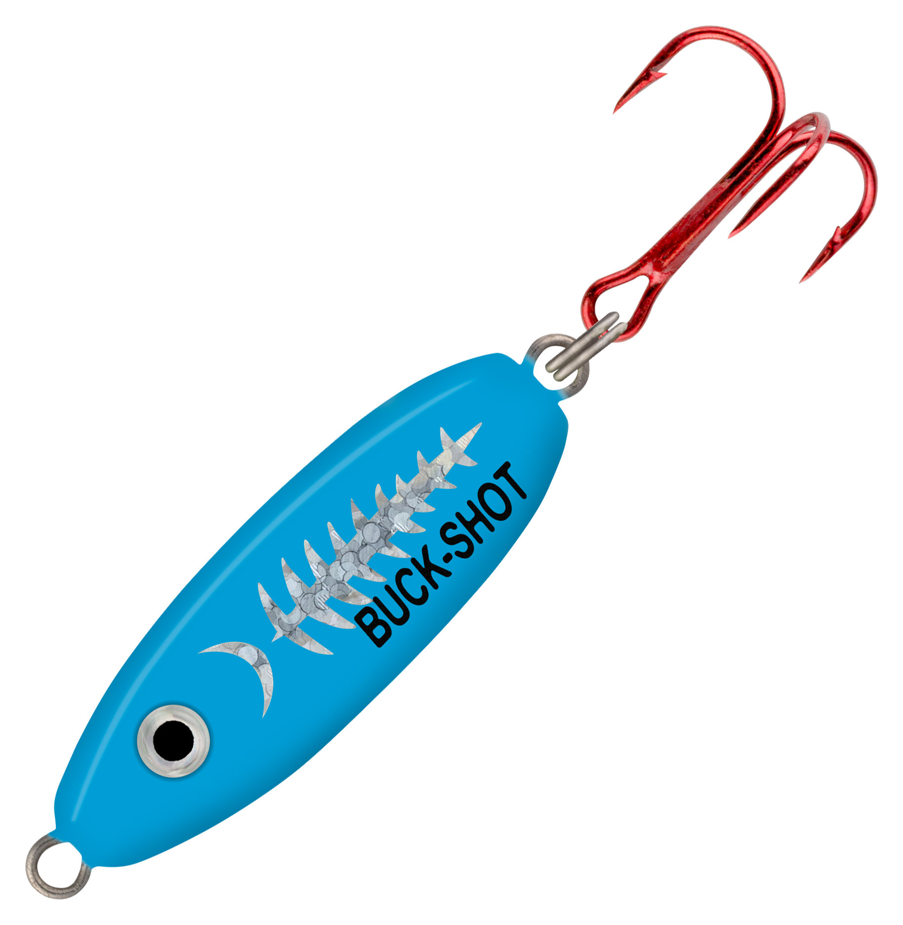 Image of Northland Fishing Tackle Buck-Shot Coffin Spoon - 1/8 oz. - Super-Glo Exo Blue