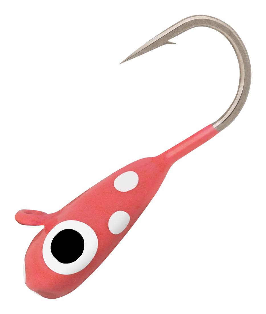 Image of Northland Fishing Tackle Tungsten Gill-Getter Ice Jig - #12 - Super-Glo Polka Dot