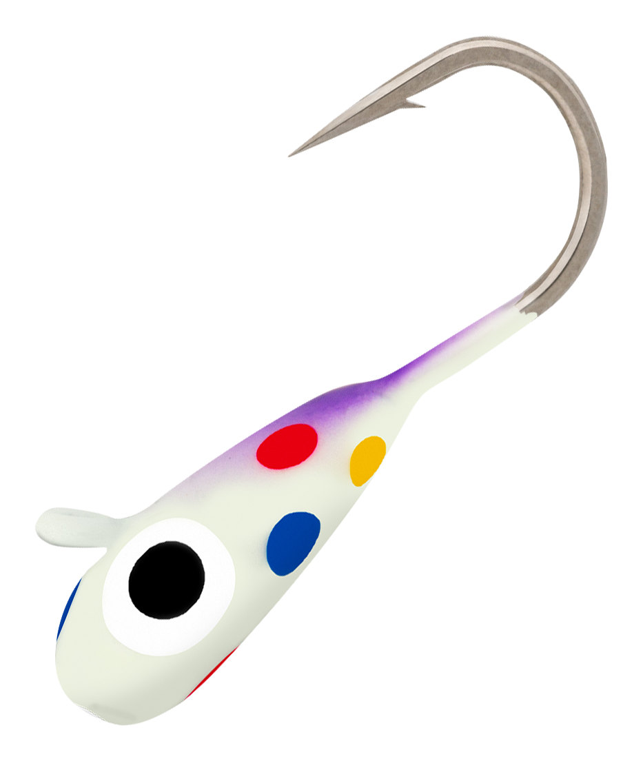 Image of Northland Fishing Tackle Tungsten Gill-Getter Ice Jig - #10 - Super-Glo Purple Wonderbread