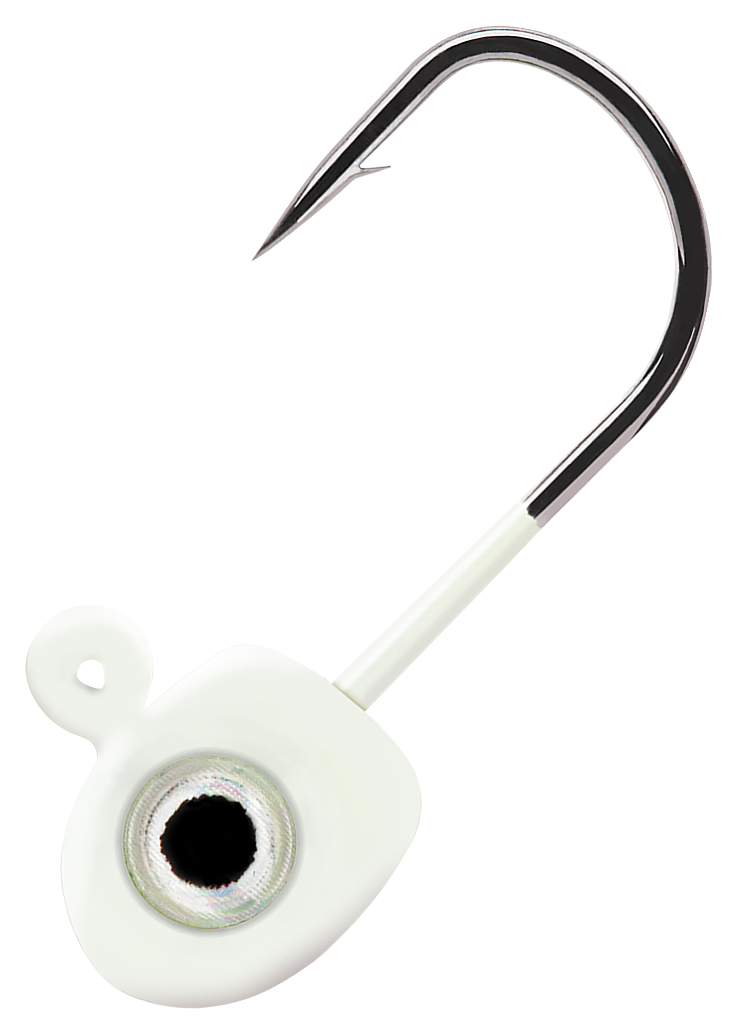 Image of Northland Fishing Tackle Tungsten Flat Fry Jighead - Glo White - #12 1/28 oz.